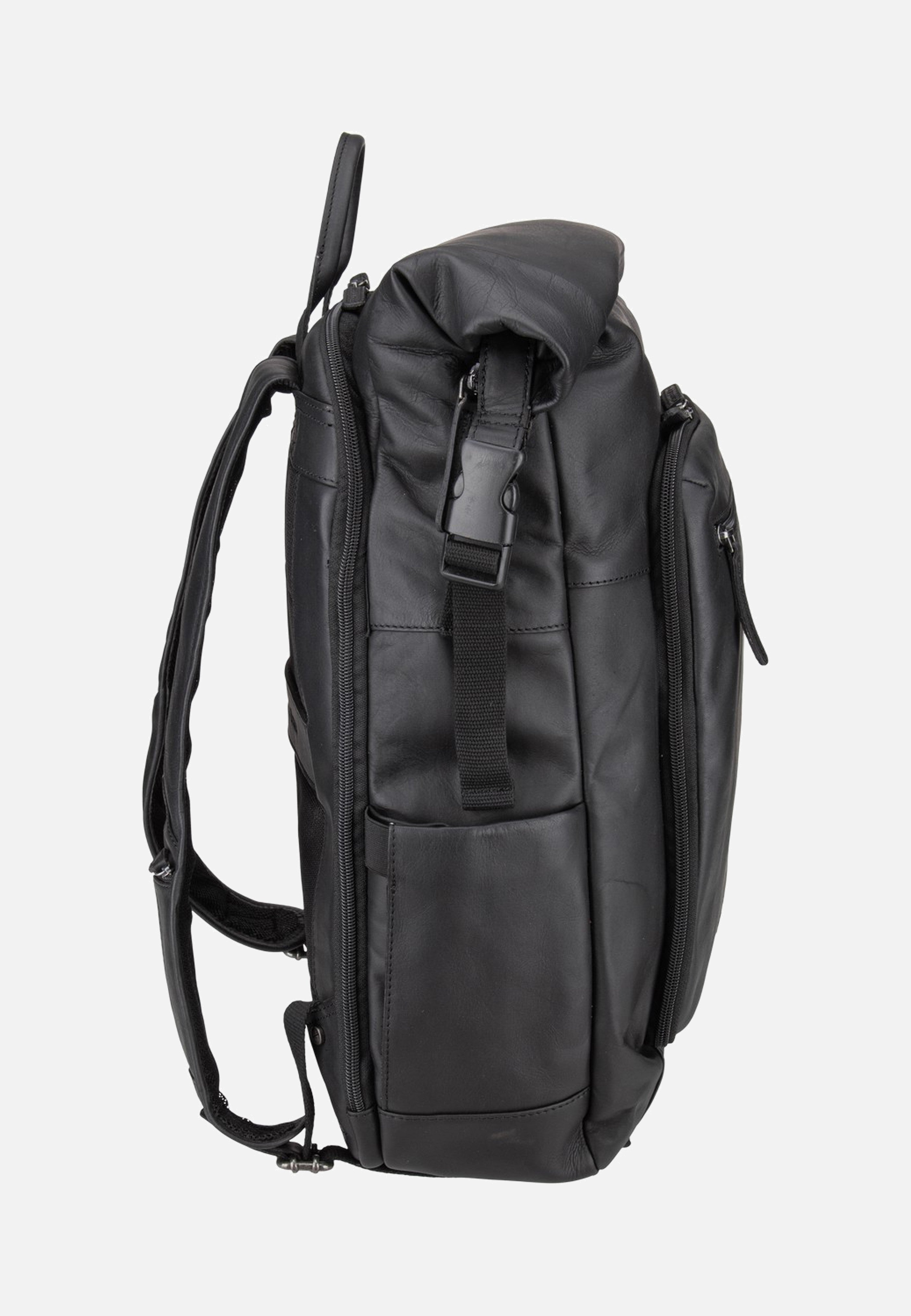 The Chesterfield Brand - Remo 0713 Black - Rolltop Backpack | Neutral-Image
