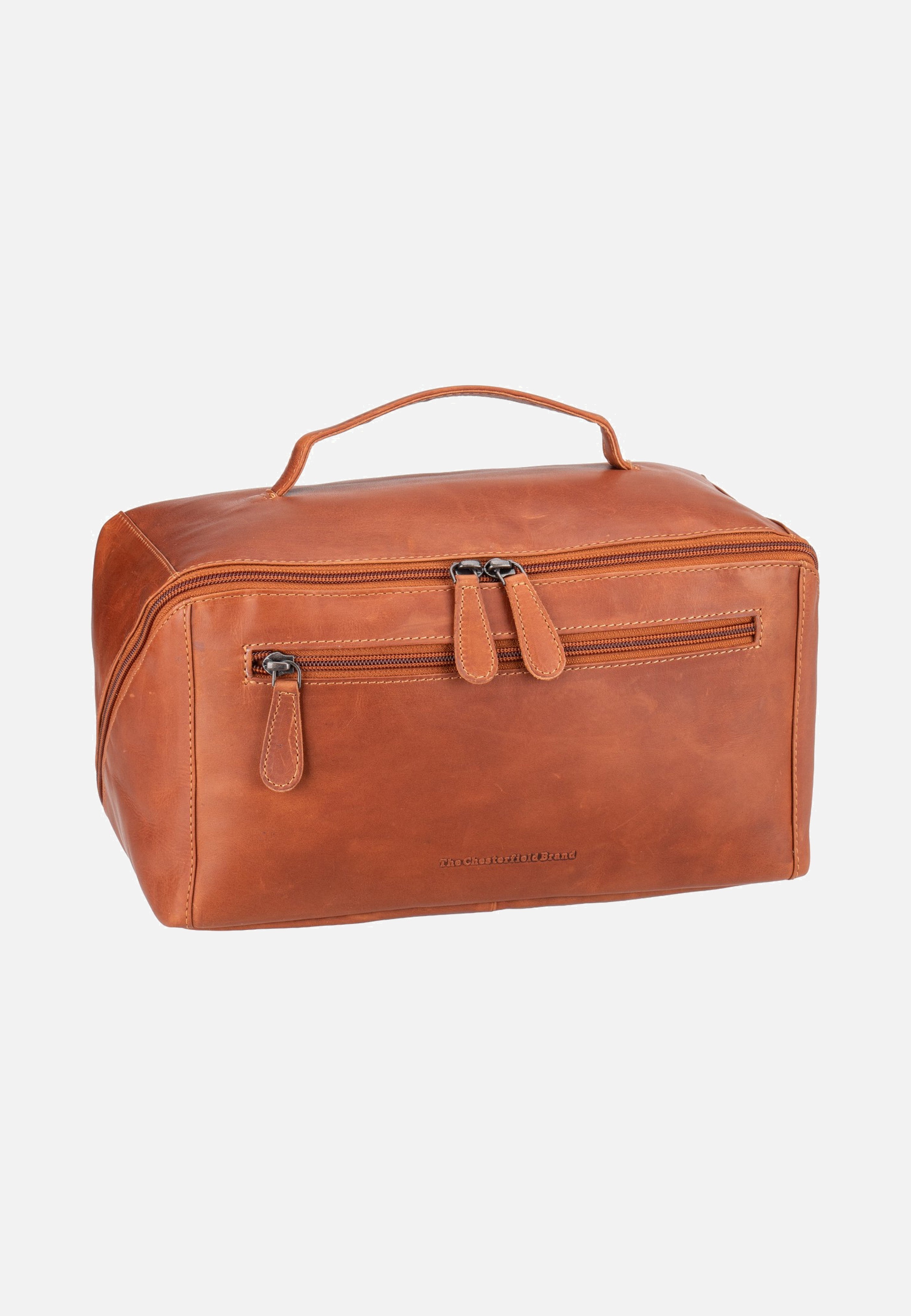 The Chesterfield Brand Trevia 0542 Cognac Toiletry Bag