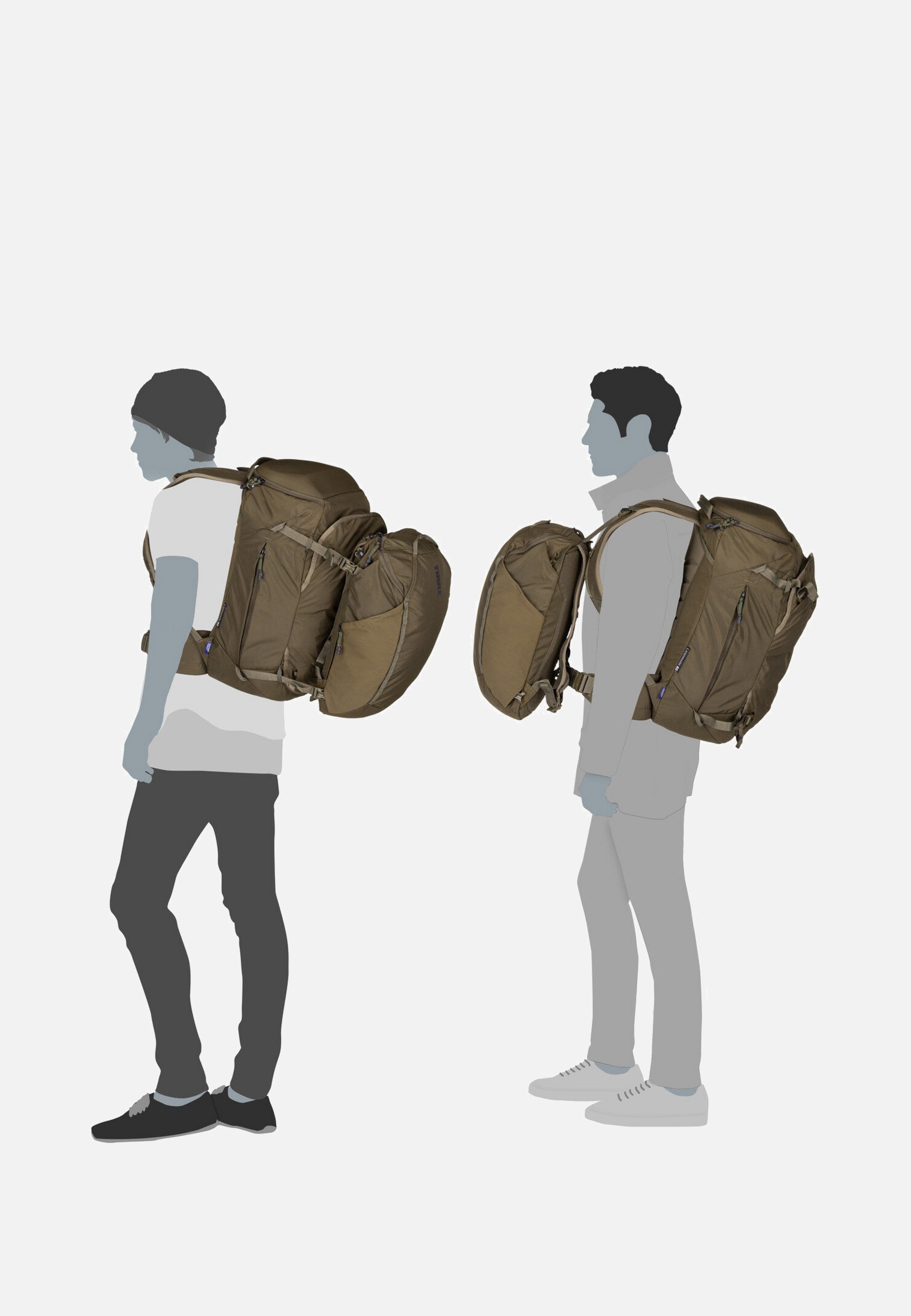 Thule - Landmark Travel 60L Deep Khaki - Travel Backpack | Neutral-Image