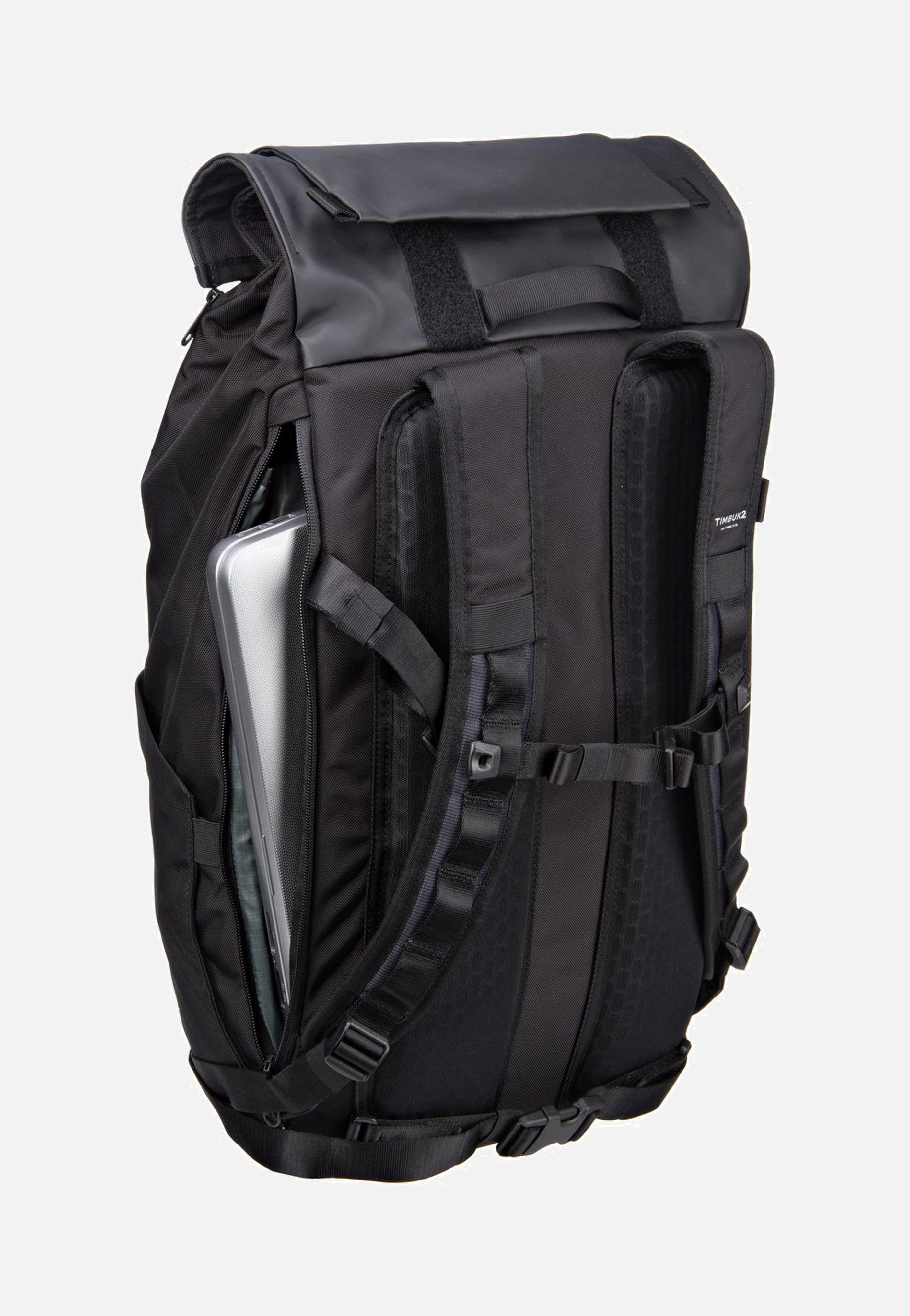 timbuk2 backpack roll top Timbuk2 Clark Pack Jet Black - Rolltop Backpack