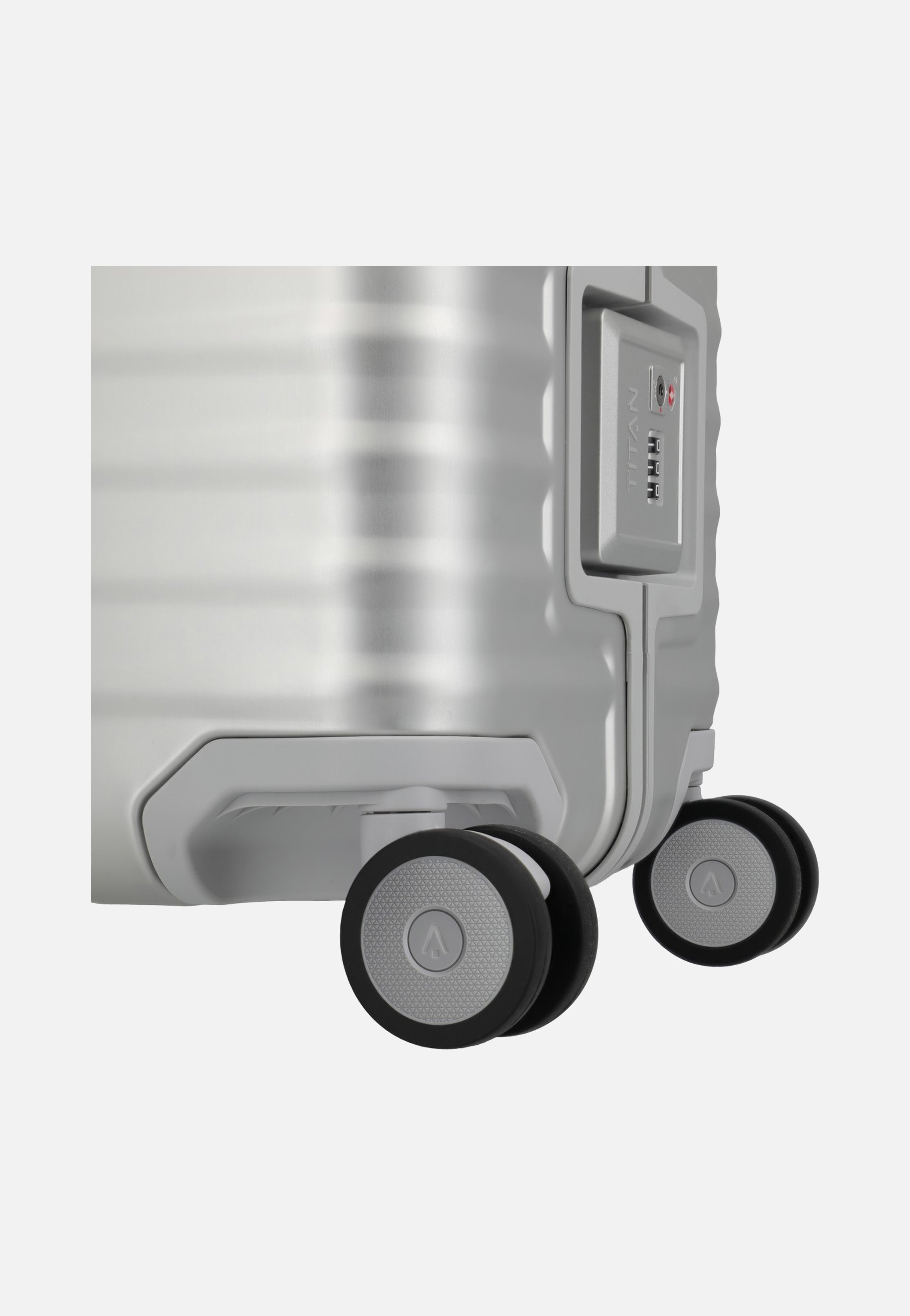 Titan ETERNITY 4w Trolley L Silver Suitcase