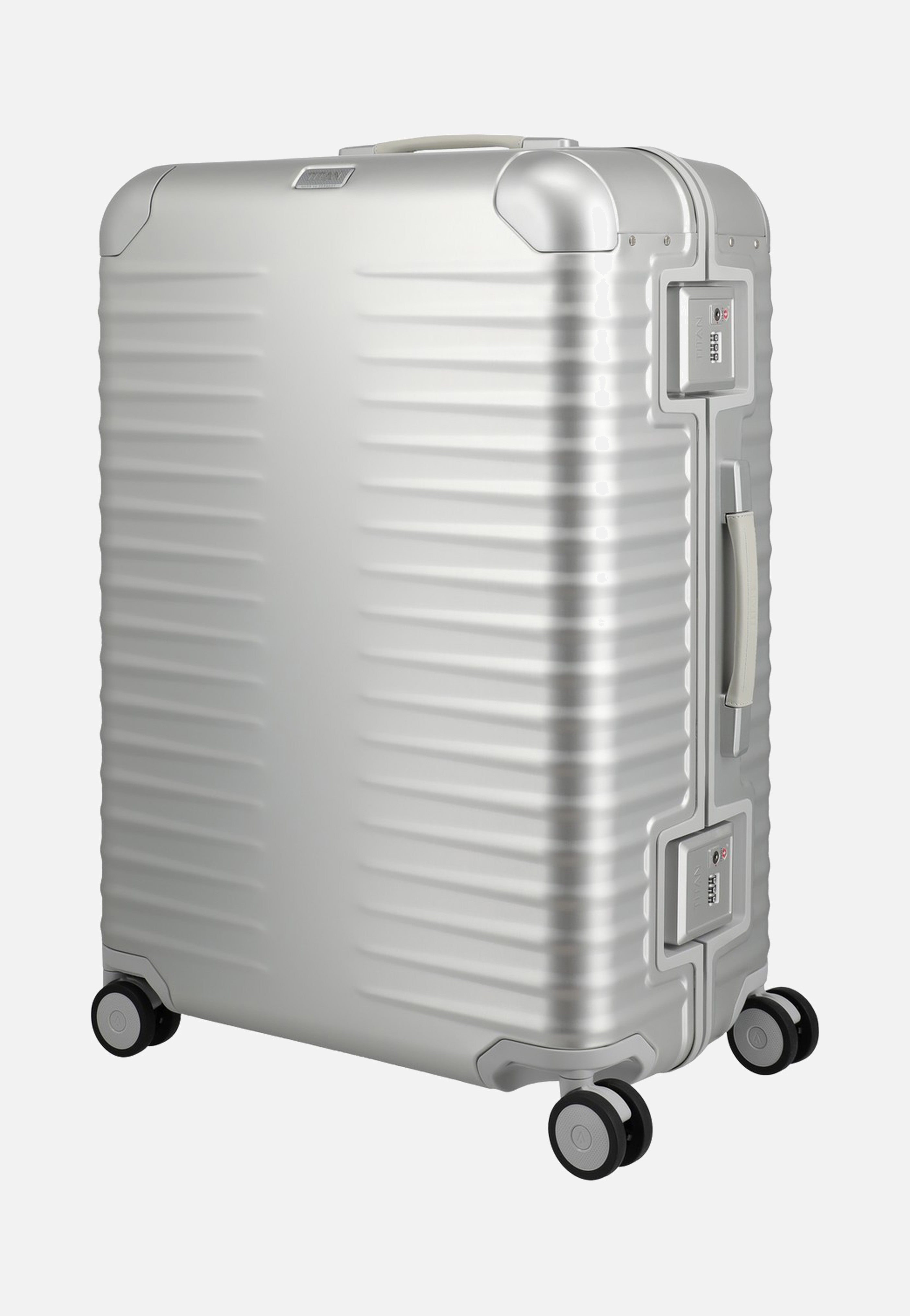Titan ETERNITY 4w Trolley L Silver Suitcase
