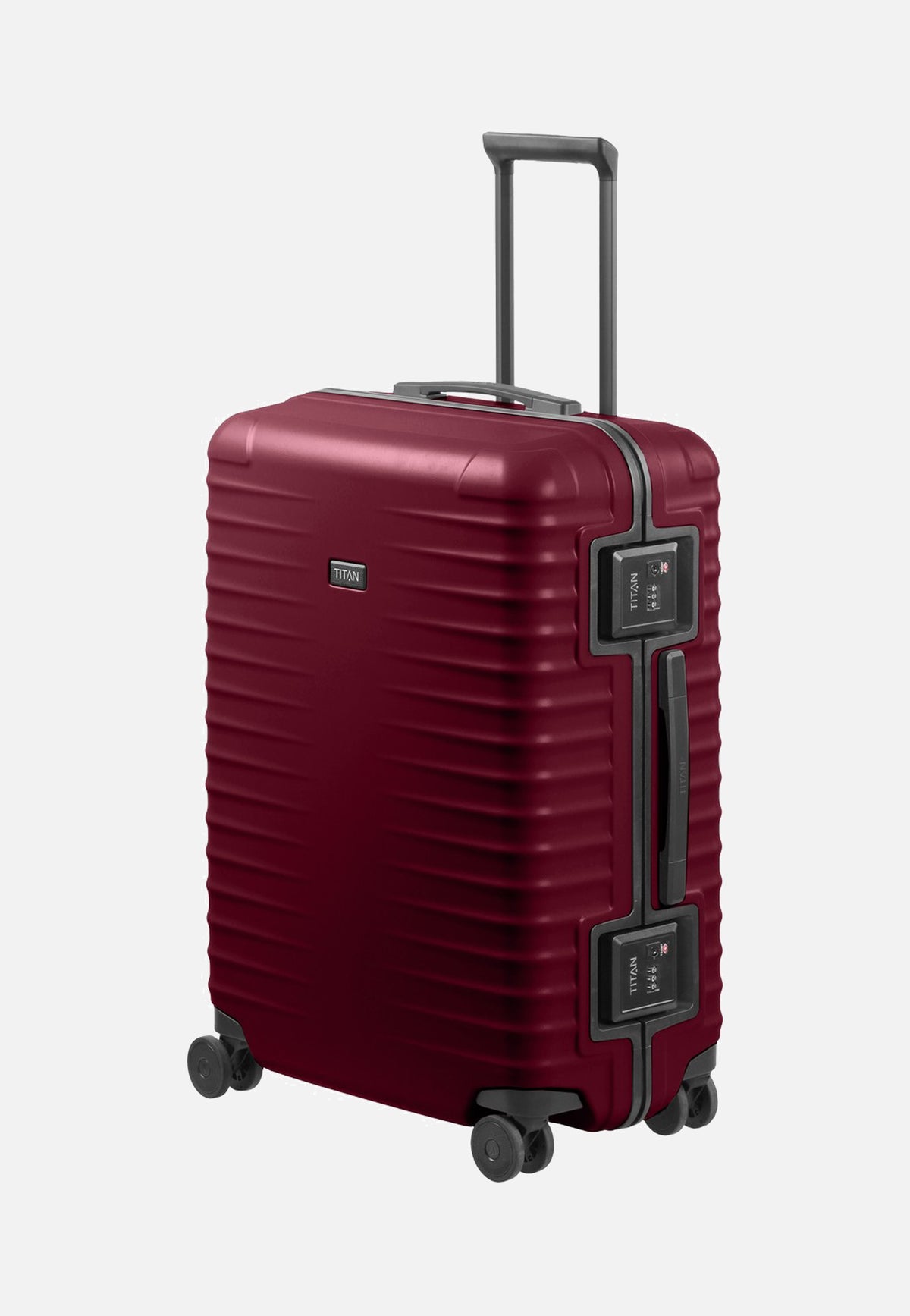 Titan OVERSEAS 4w Trolley M+ Emberwood Red Valise