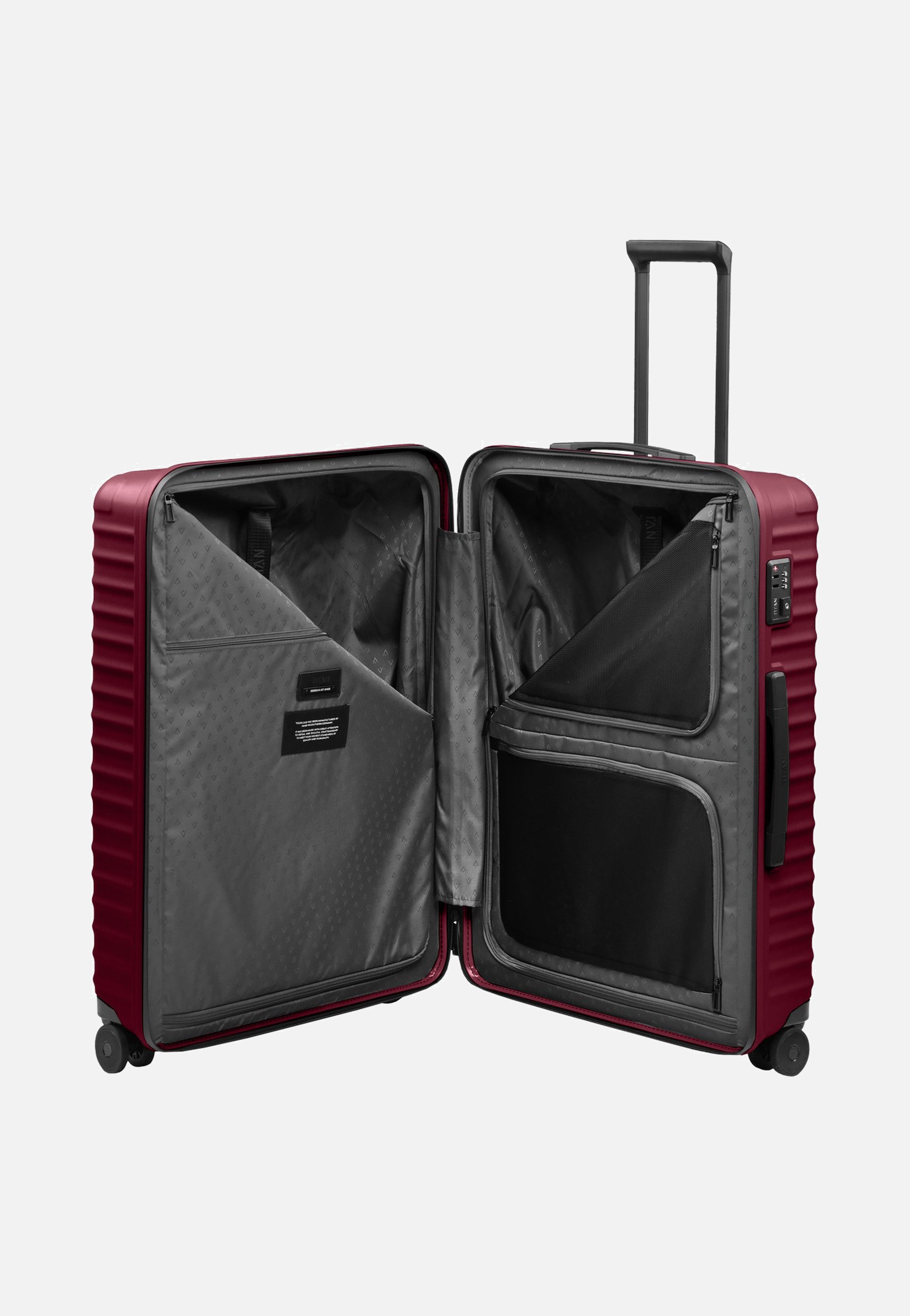 Titan UPGRADE 4w Trolley L Emberwood Red Suitcase