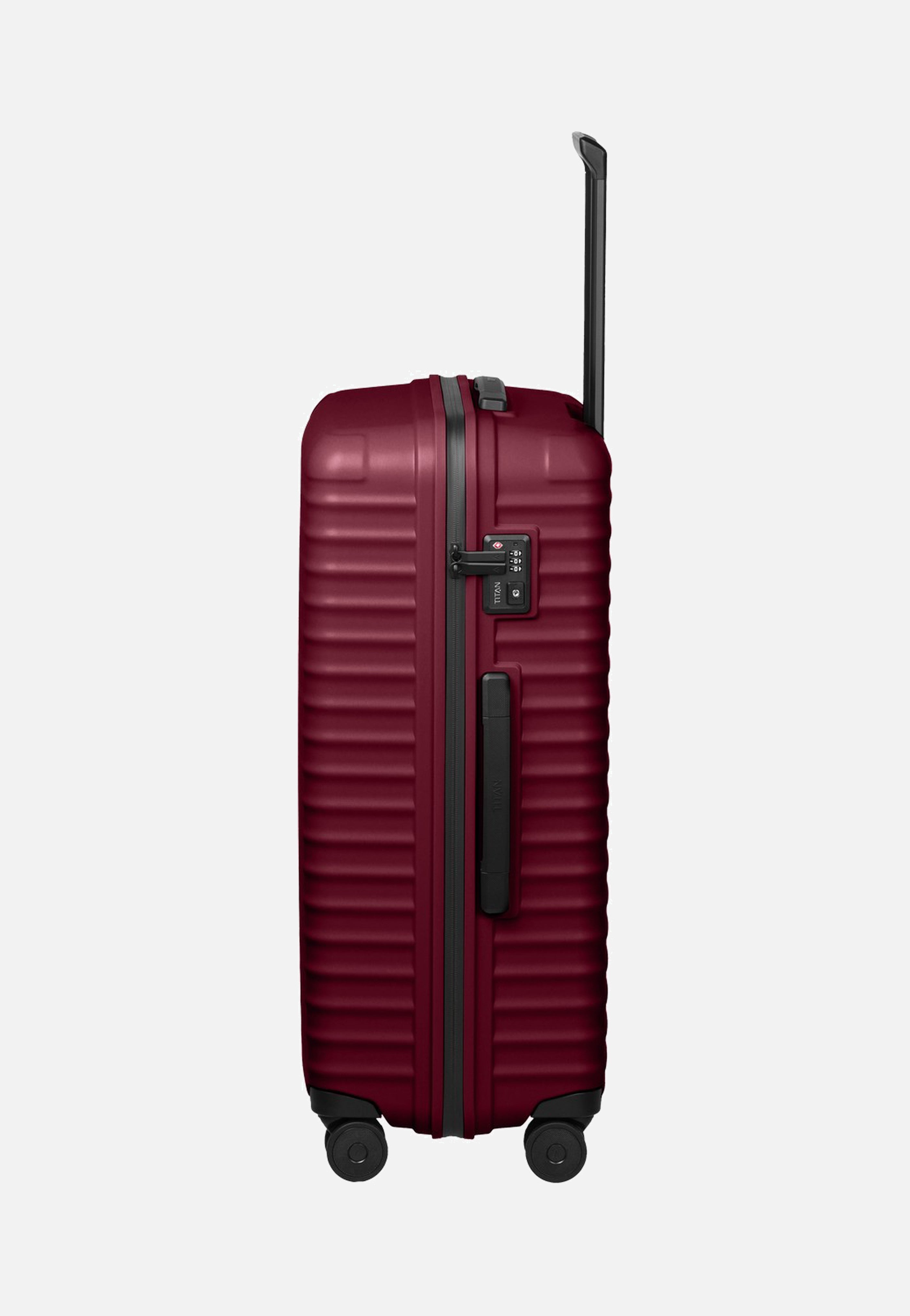 Titan UPGRADE 4w Trolley L Emberwood Red Suitcase