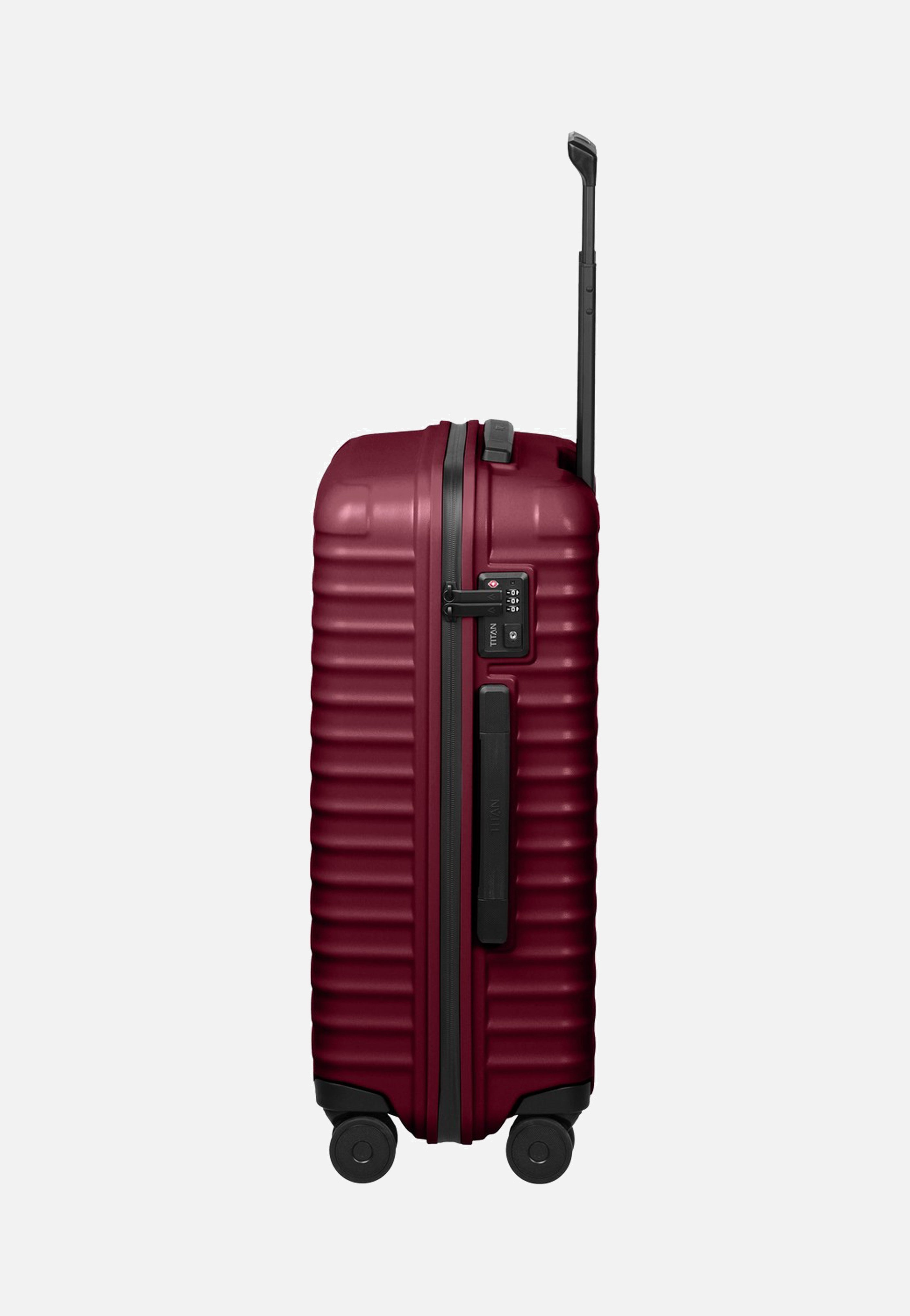Titan UPGRADE 4w Trolley M Emberwood Red Suitcase