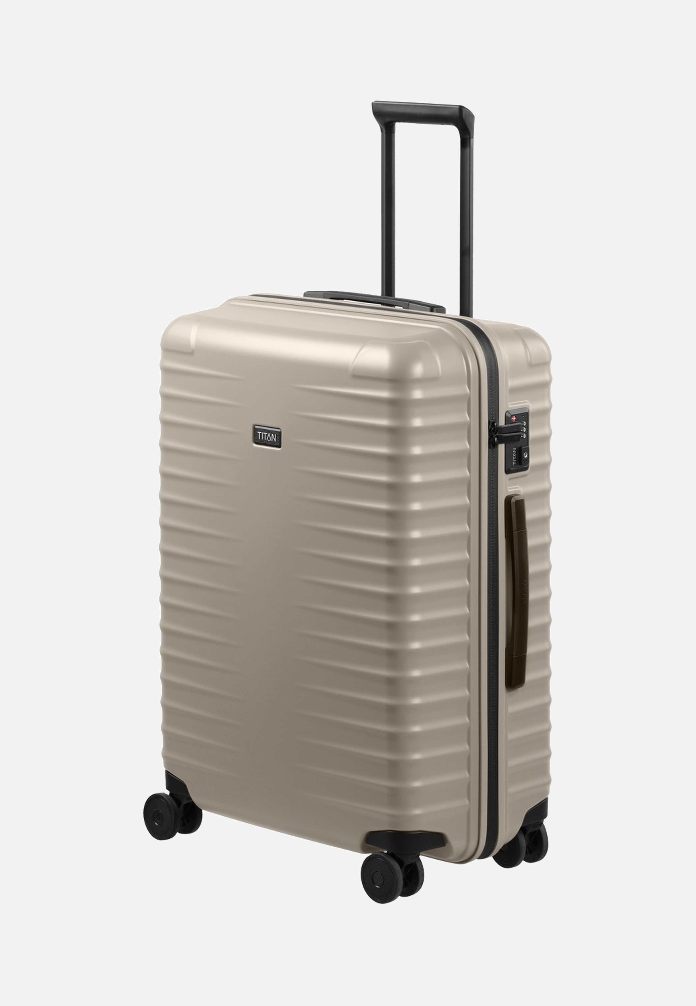 Titan UPGRADE 4w Trolley M+ Moonstone Grey Suitcase