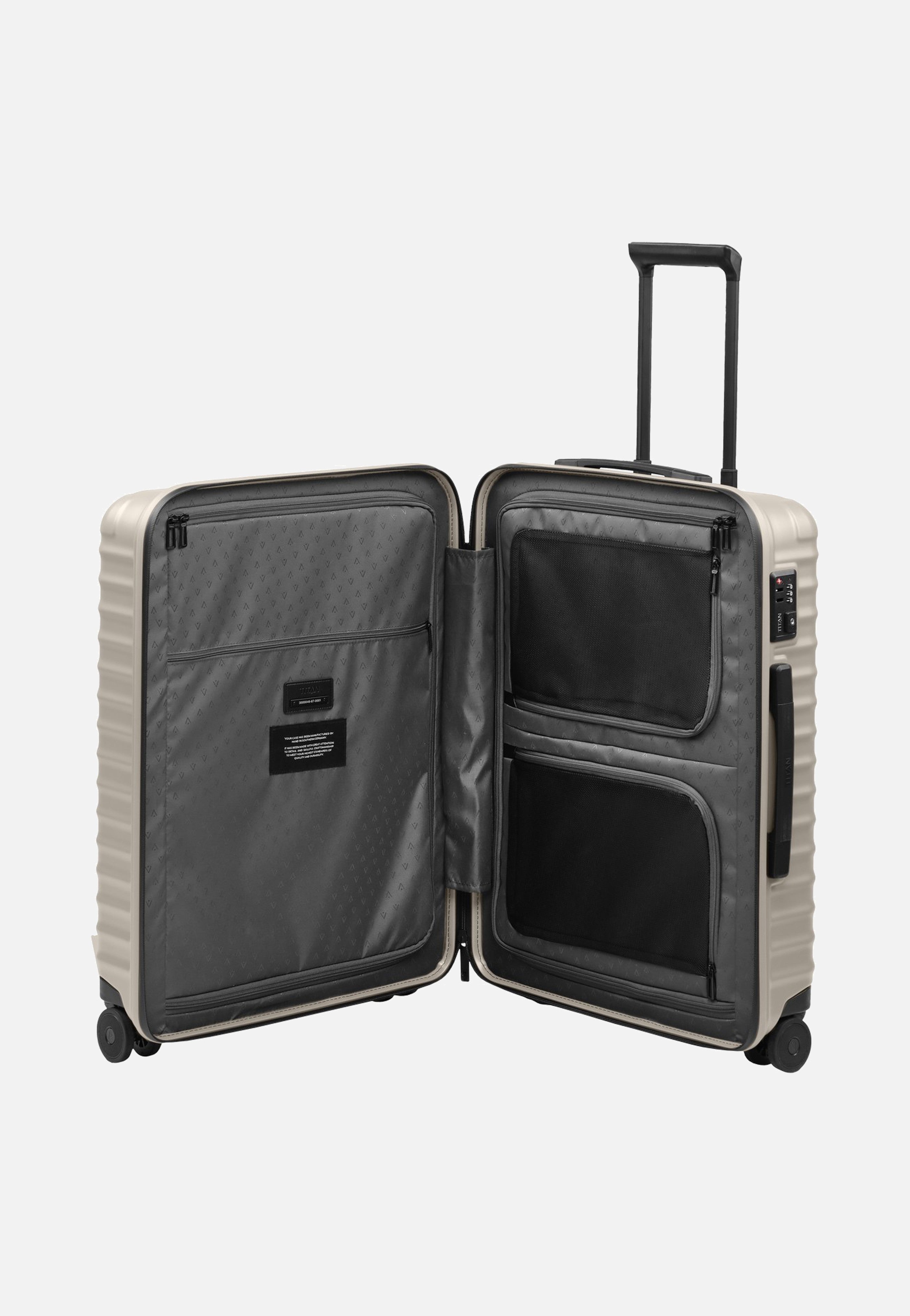 Titan UPGRADE 4w Trolley M Moonstone Grey Suitcase