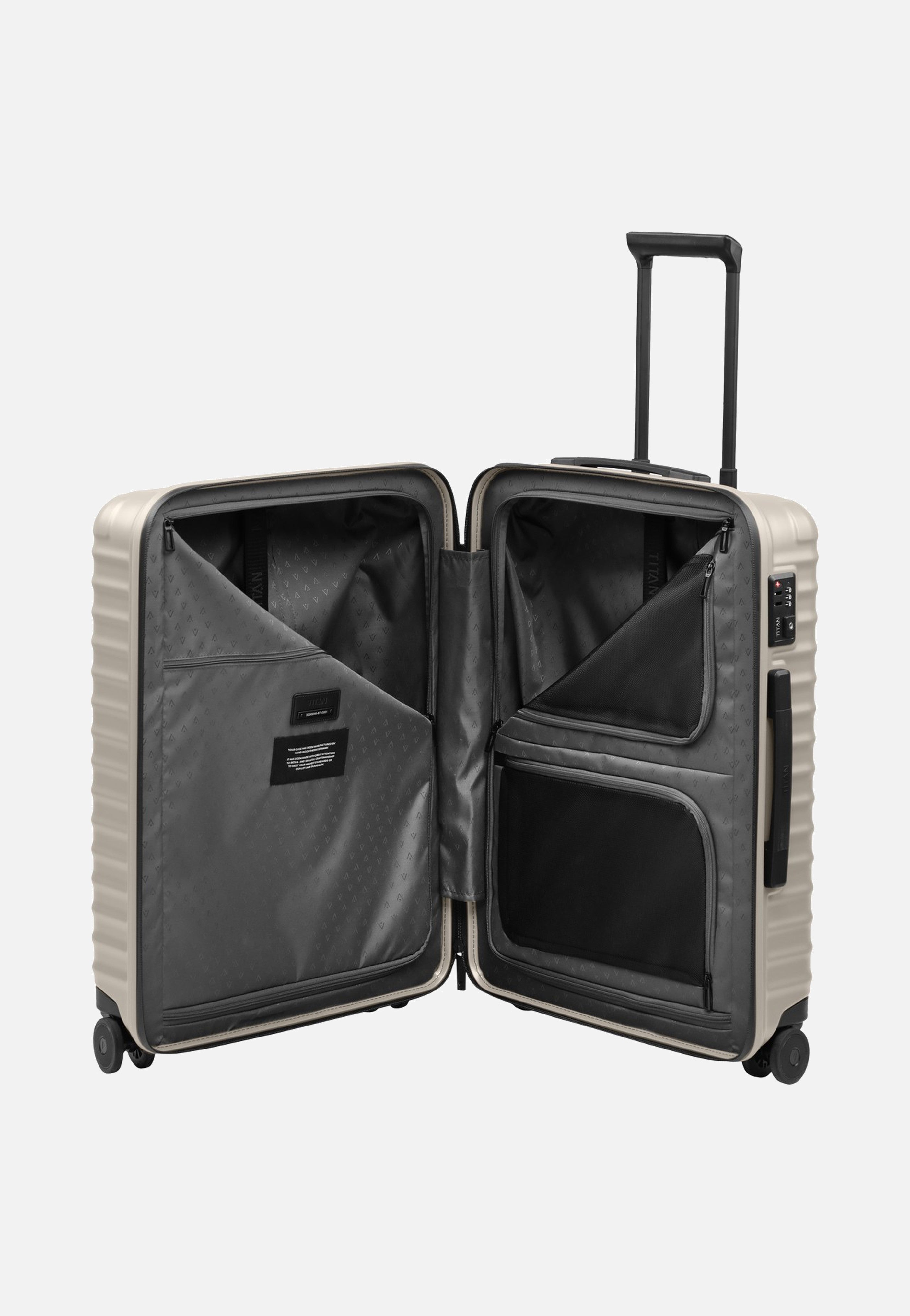 Titan UPGRADE 4w Trolley M Moonstone Grey Suitcase