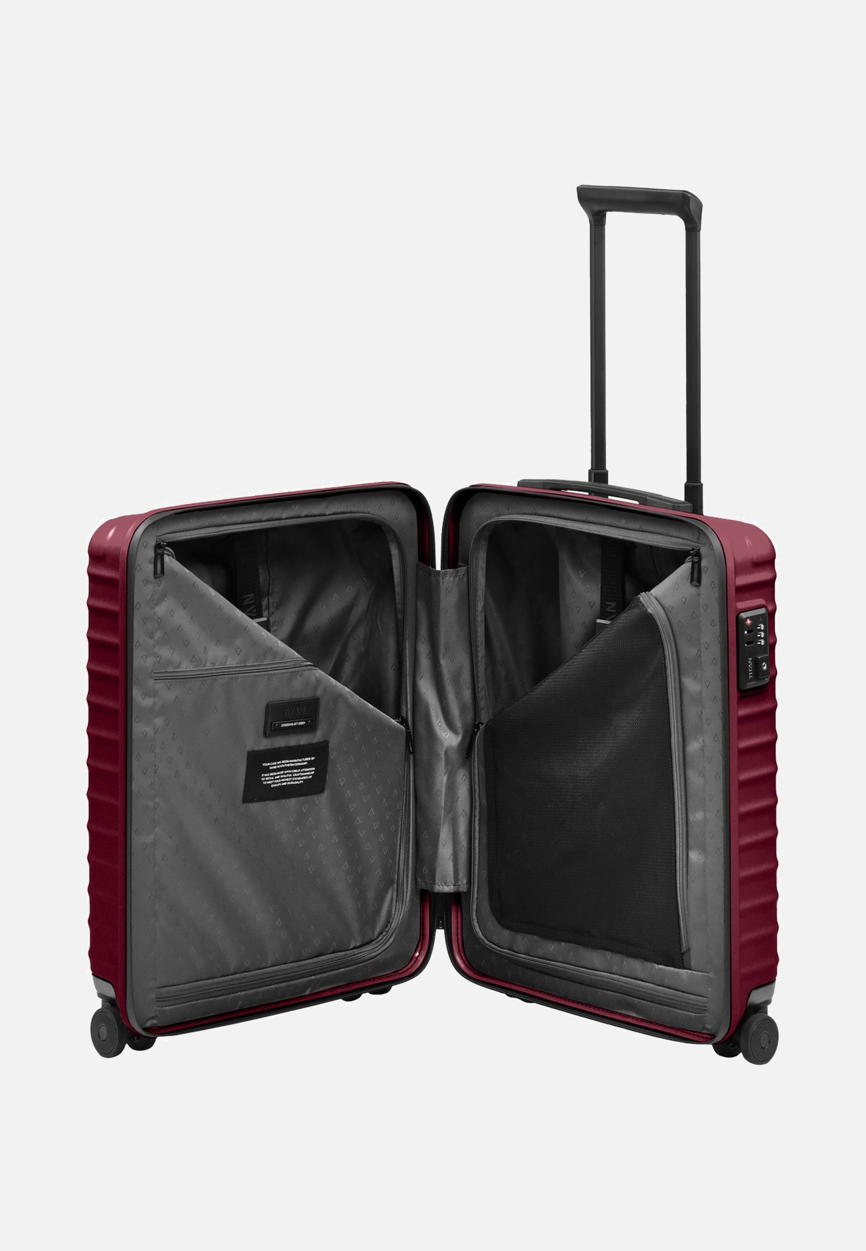 Titan UPGRADE 4w Trolley S20 Emberwood Red Suitcase