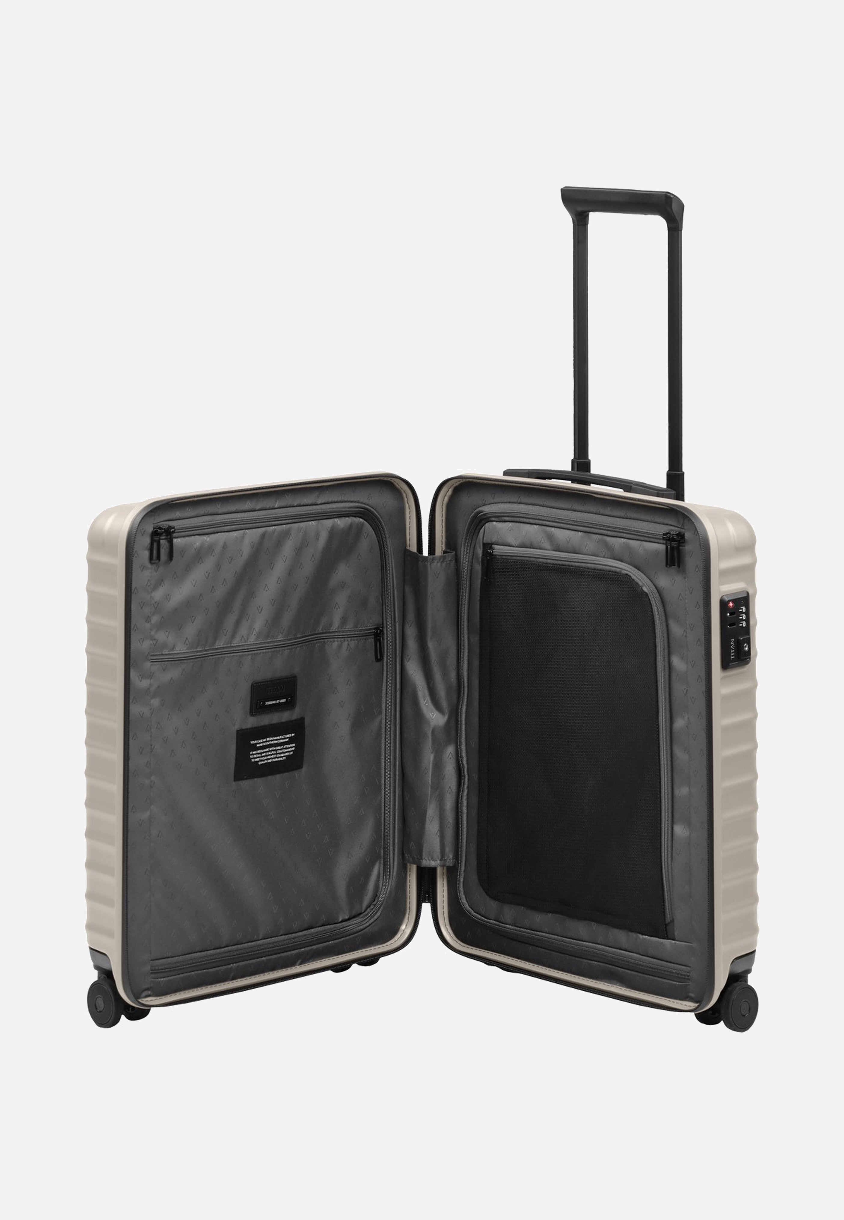Titan UPGRADE 4w Trolley S20 Moonstone Grey Suitcase