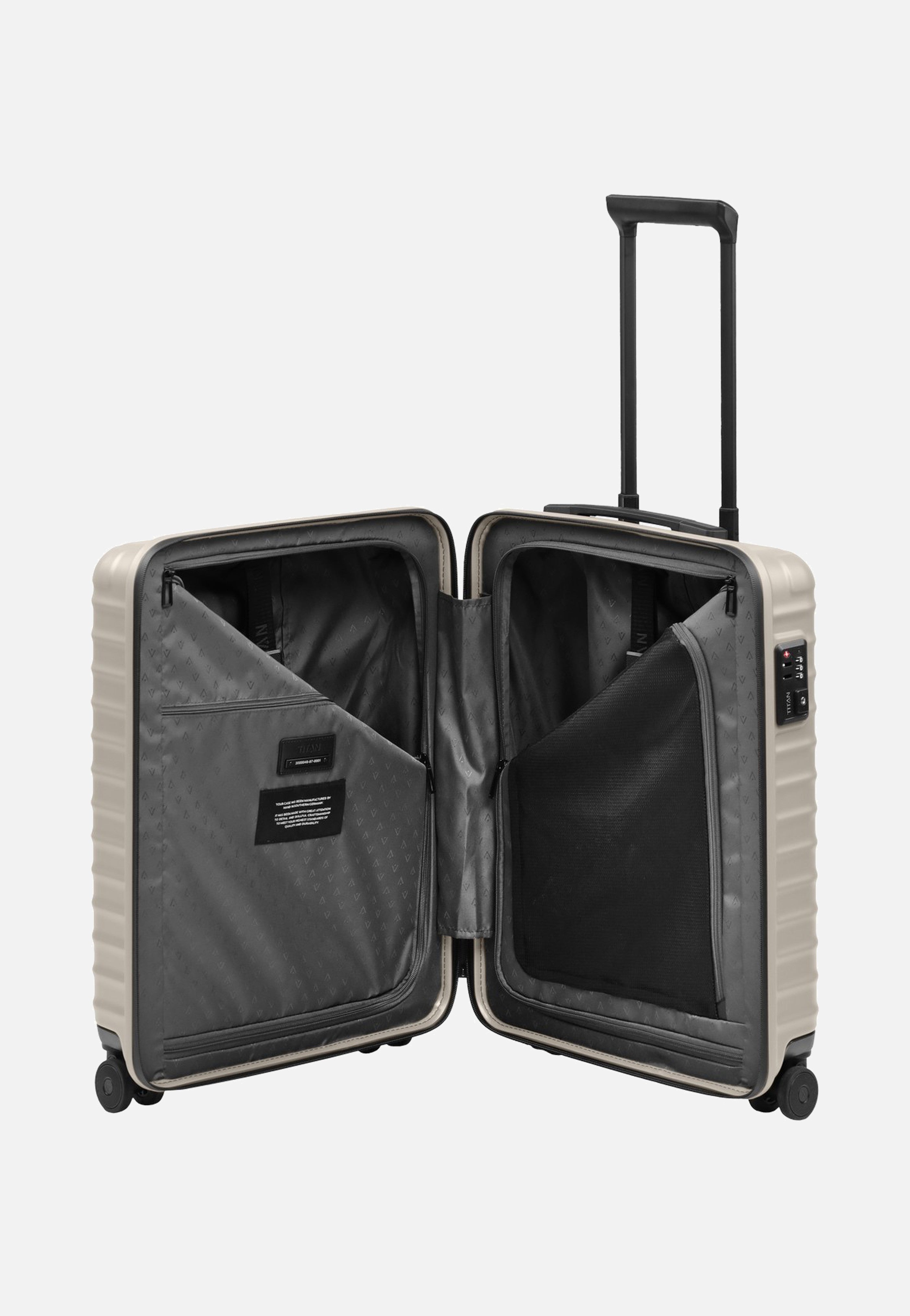 Titan UPGRADE 4w Trolley S20 Moonstone Grey Suitcase