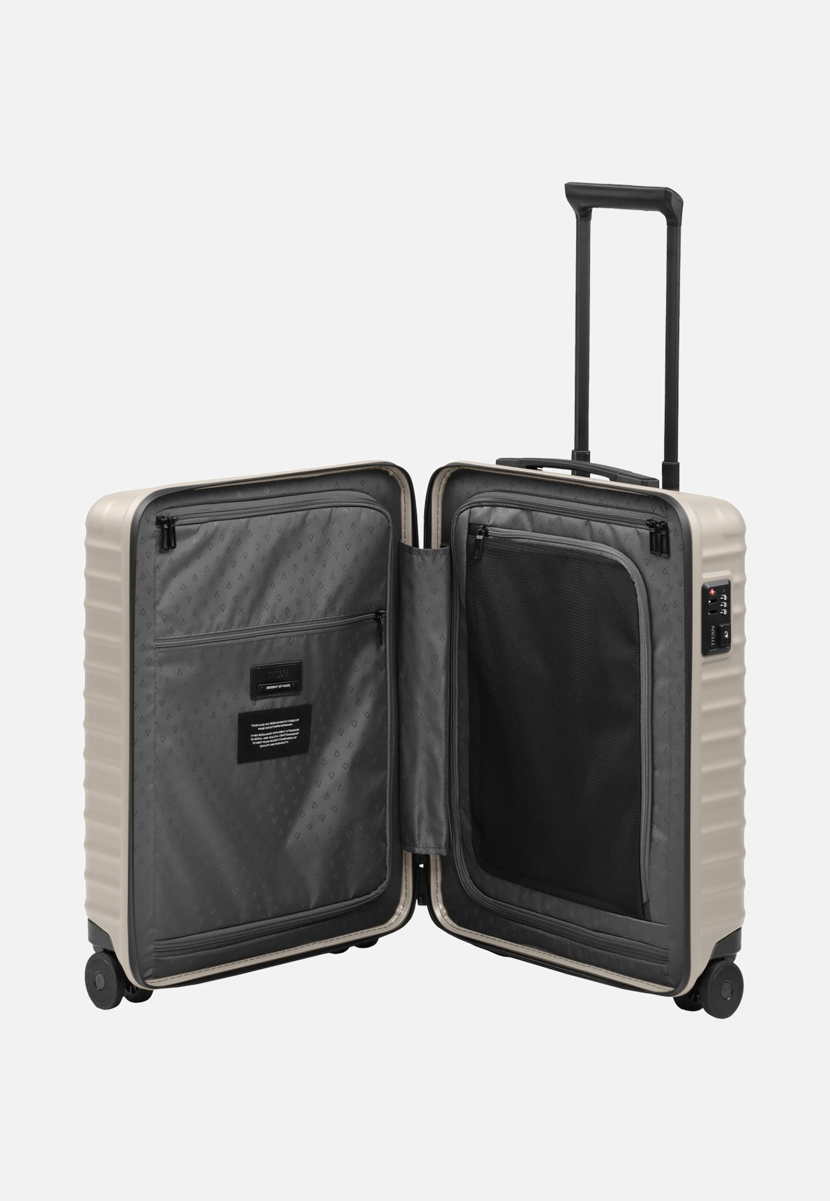 Titan UPGRADE 4w Trolley S23 Moonstone Grey Suitcase