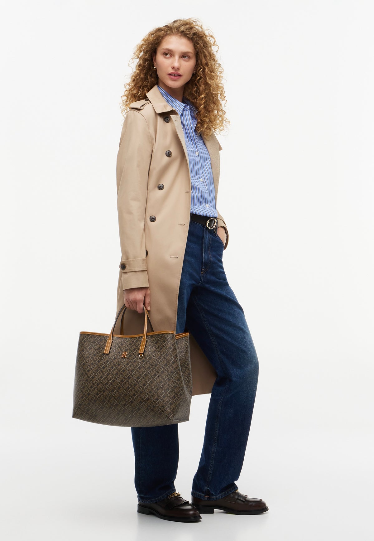 Tommy Hilfiger TH Monoplay Satchel Black Mix Borsa a tracolla