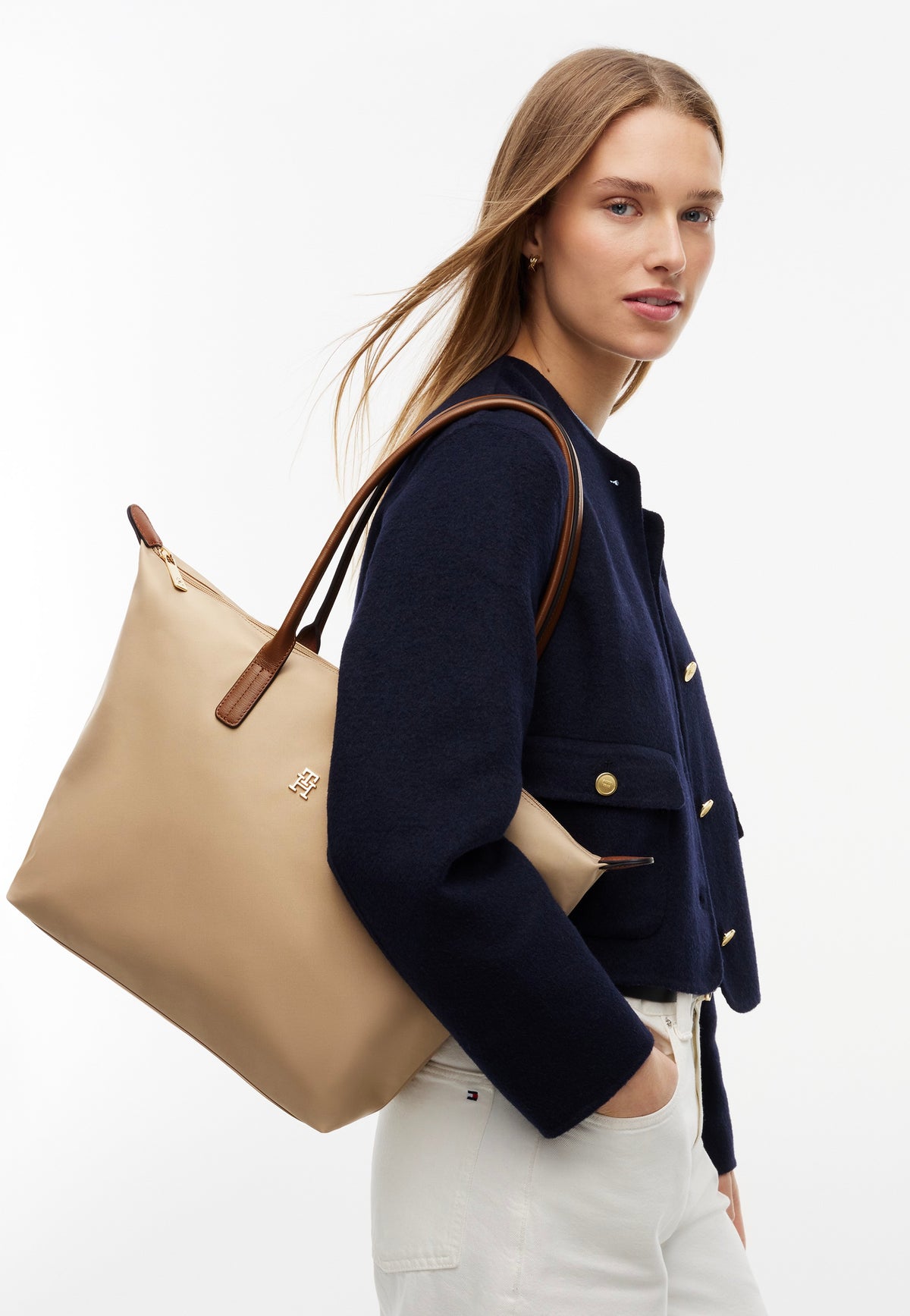 Tommy Hilfiger Popette Tote Horseradish Shopper