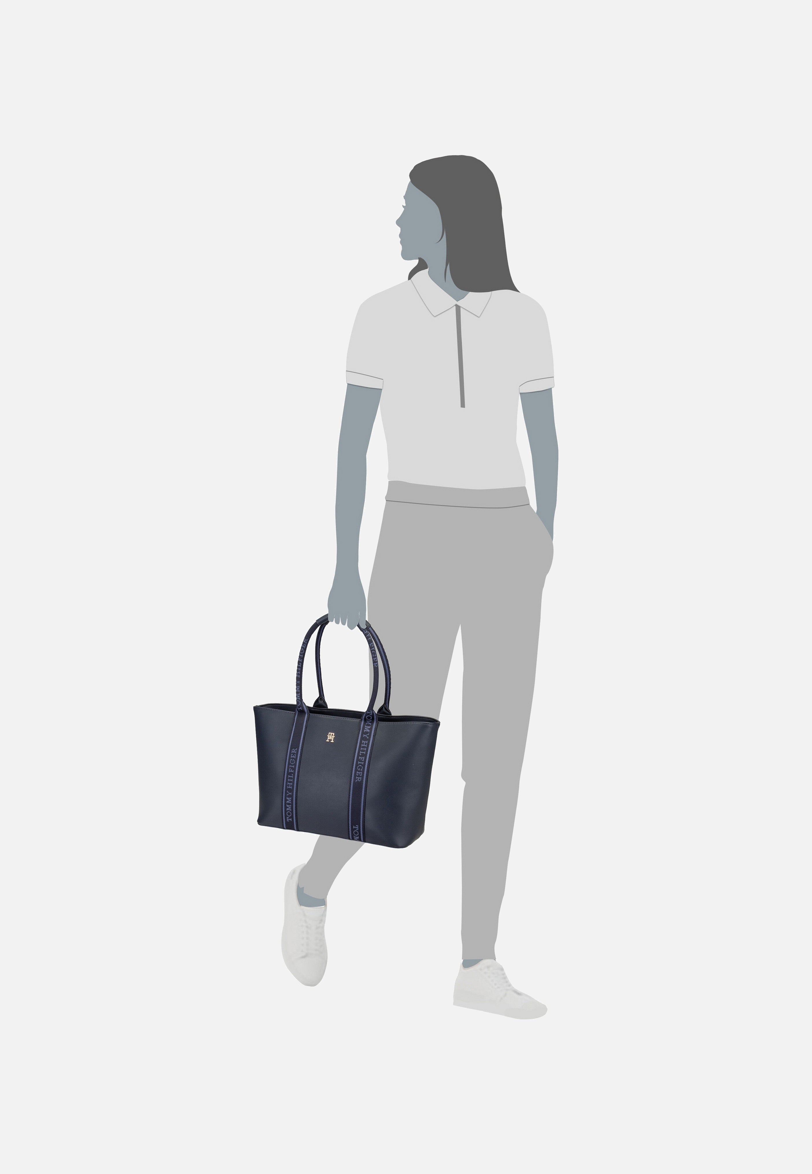 Tommy Hilfiger - TH Logotape 17198 SP25 Space Blue - Shopper | Women-Image