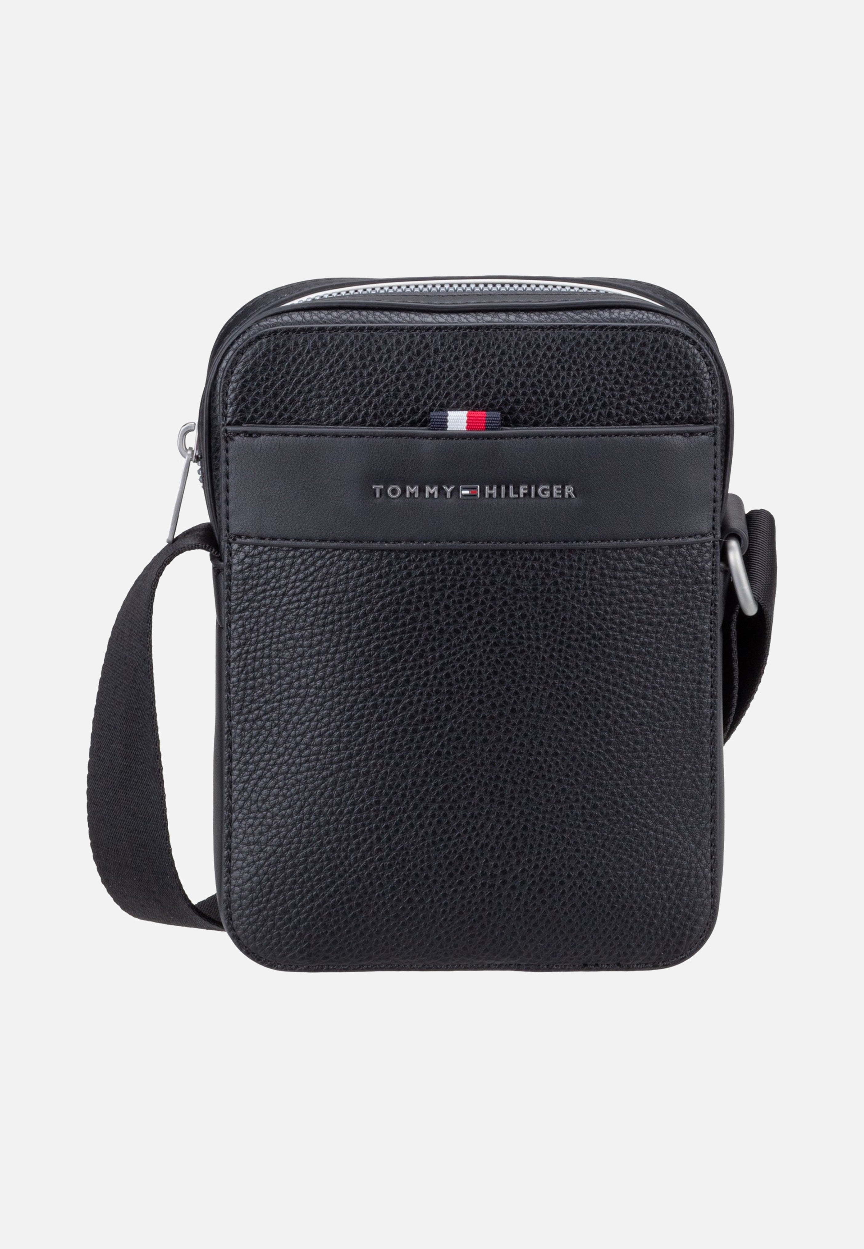 Tommy Hilfiger TH Central Mini Reporter Black Crossbody Bag