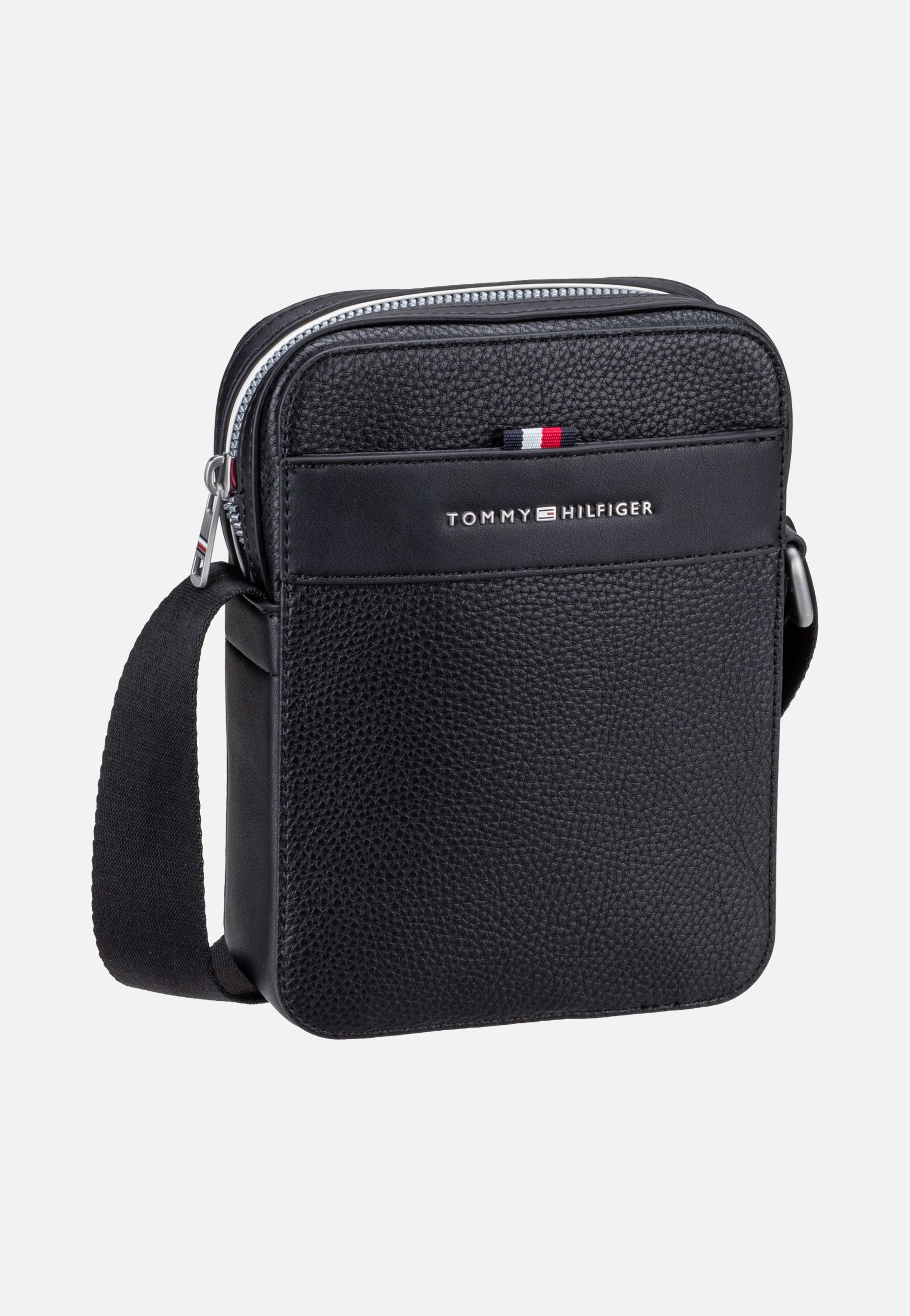Tommy Hilfiger TH Central Mini Reporter Black Crossbody Bag