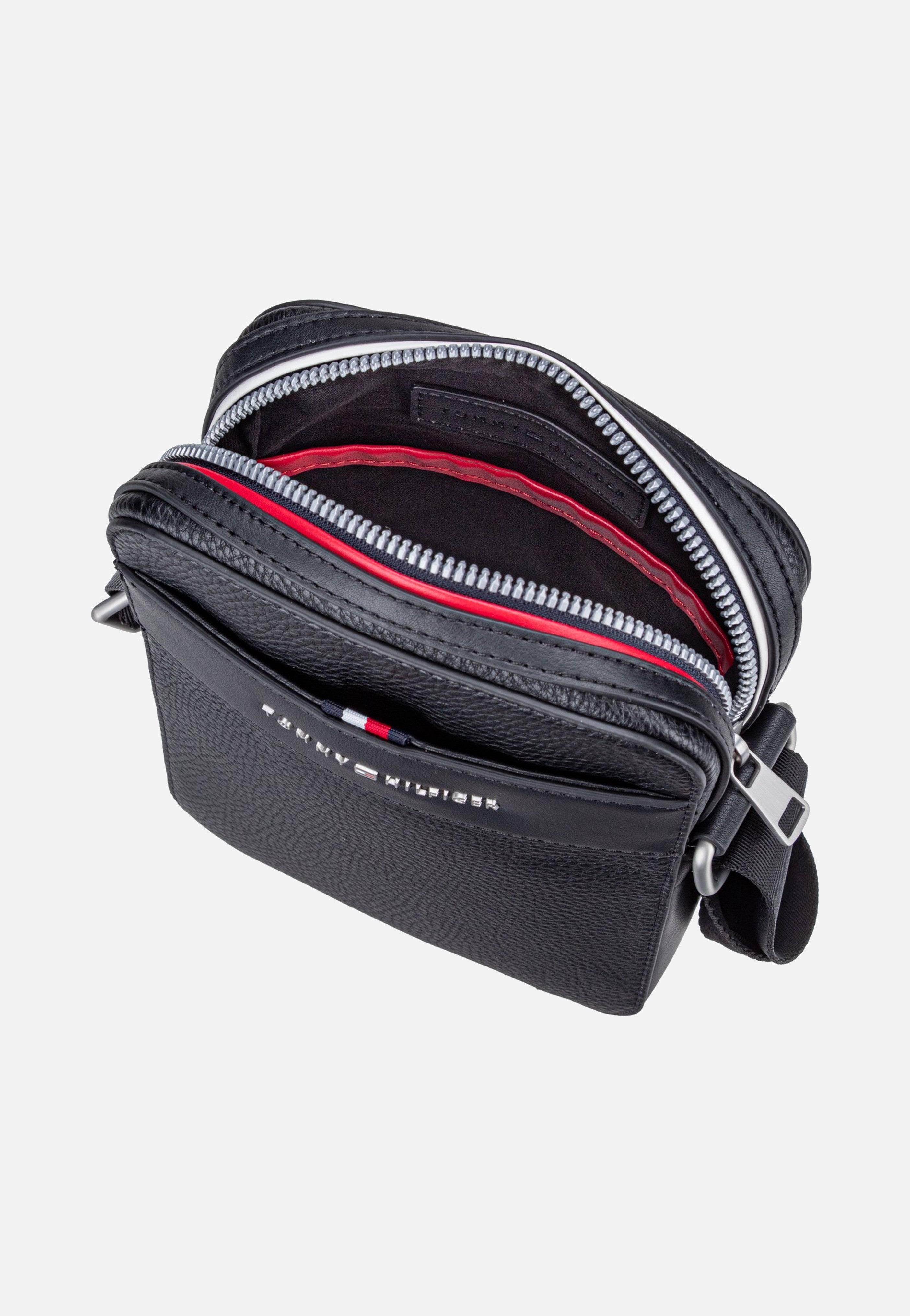 Tommy Hilfiger TH Central Mini Reporter Black Crossbody Bag