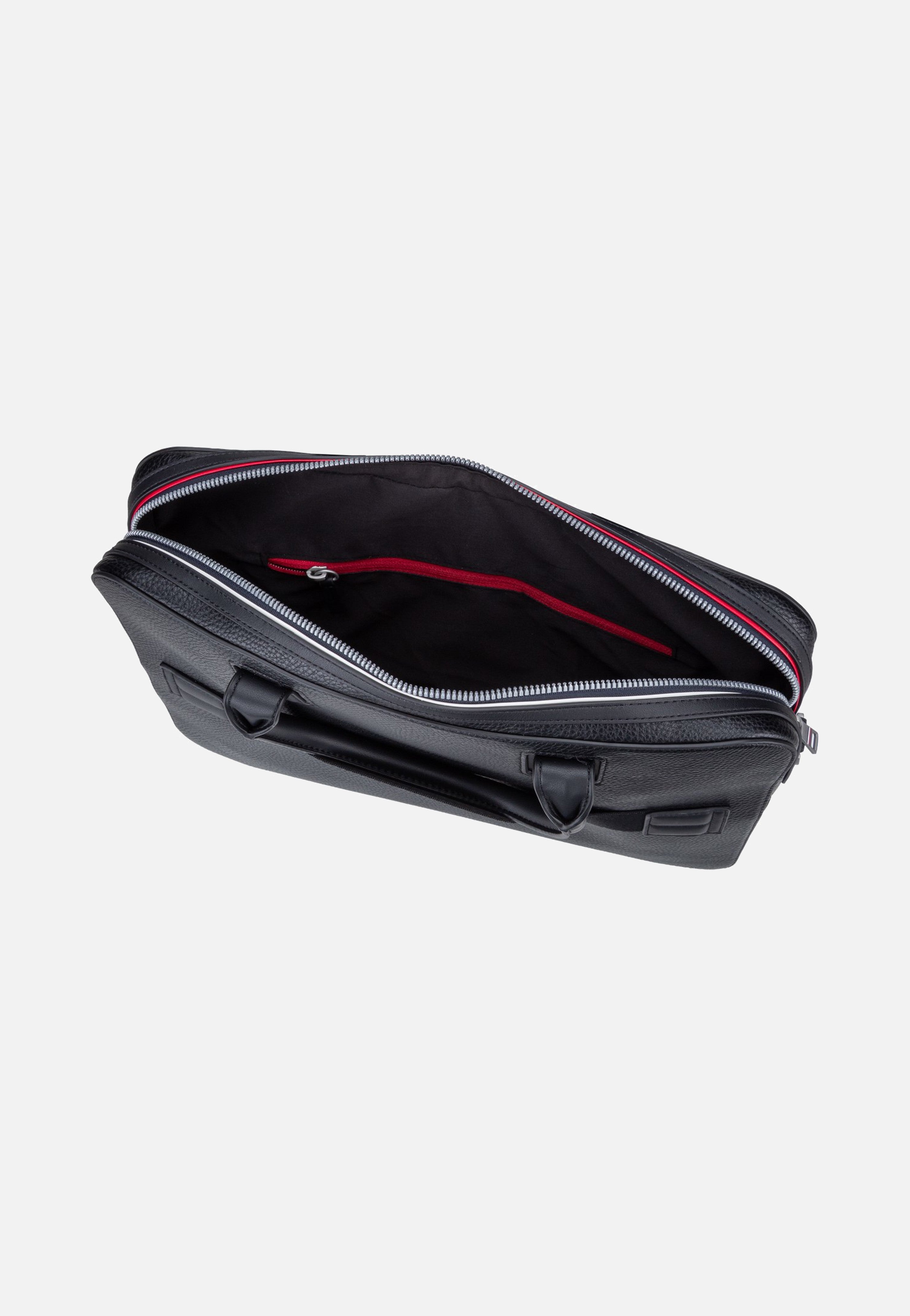 Tommy Hilfiger TH Central Slim Computer Black Briefcase