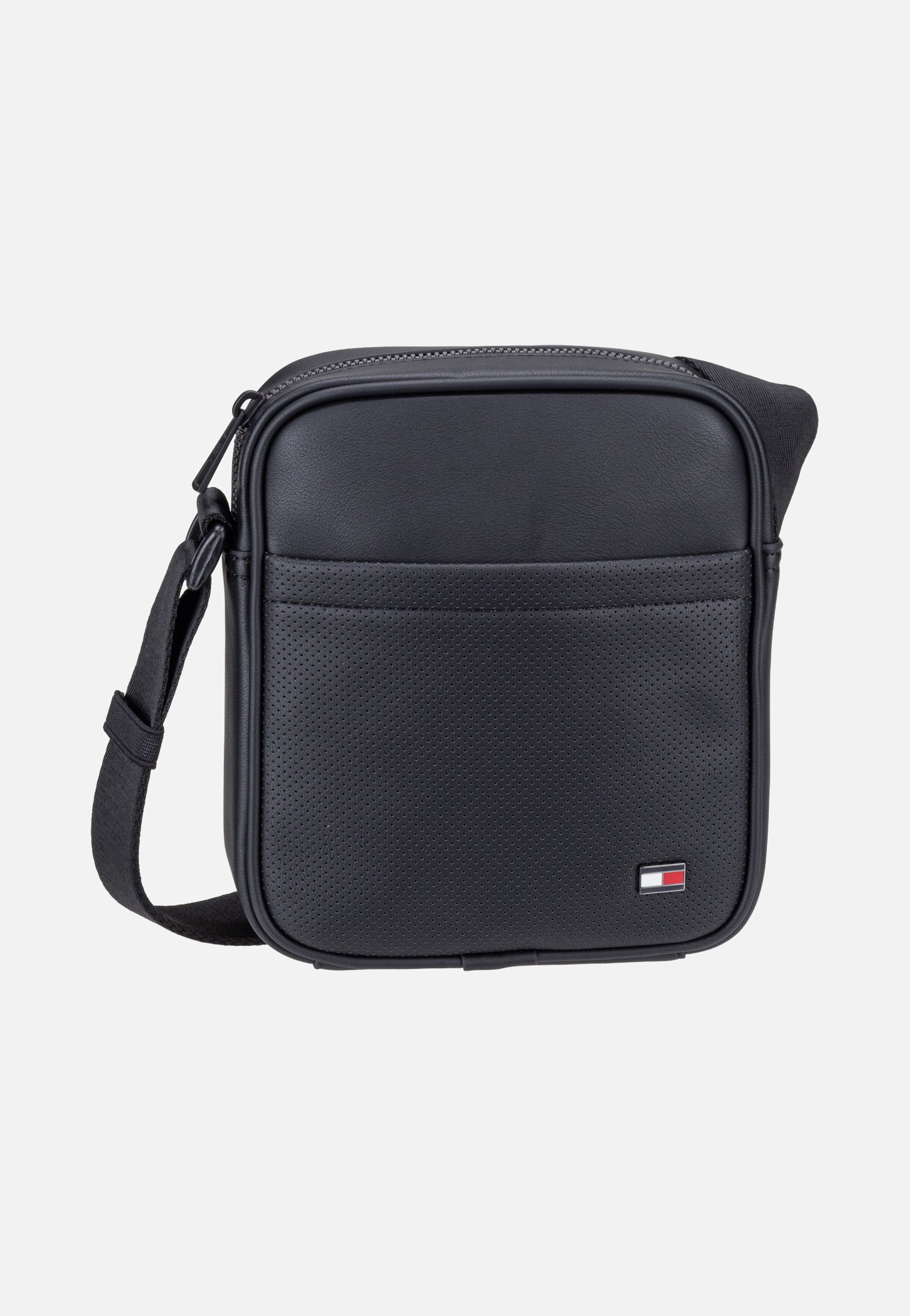 Tommy Hilfiger TH Foundation Mini Reporter Black Crossbody Bag