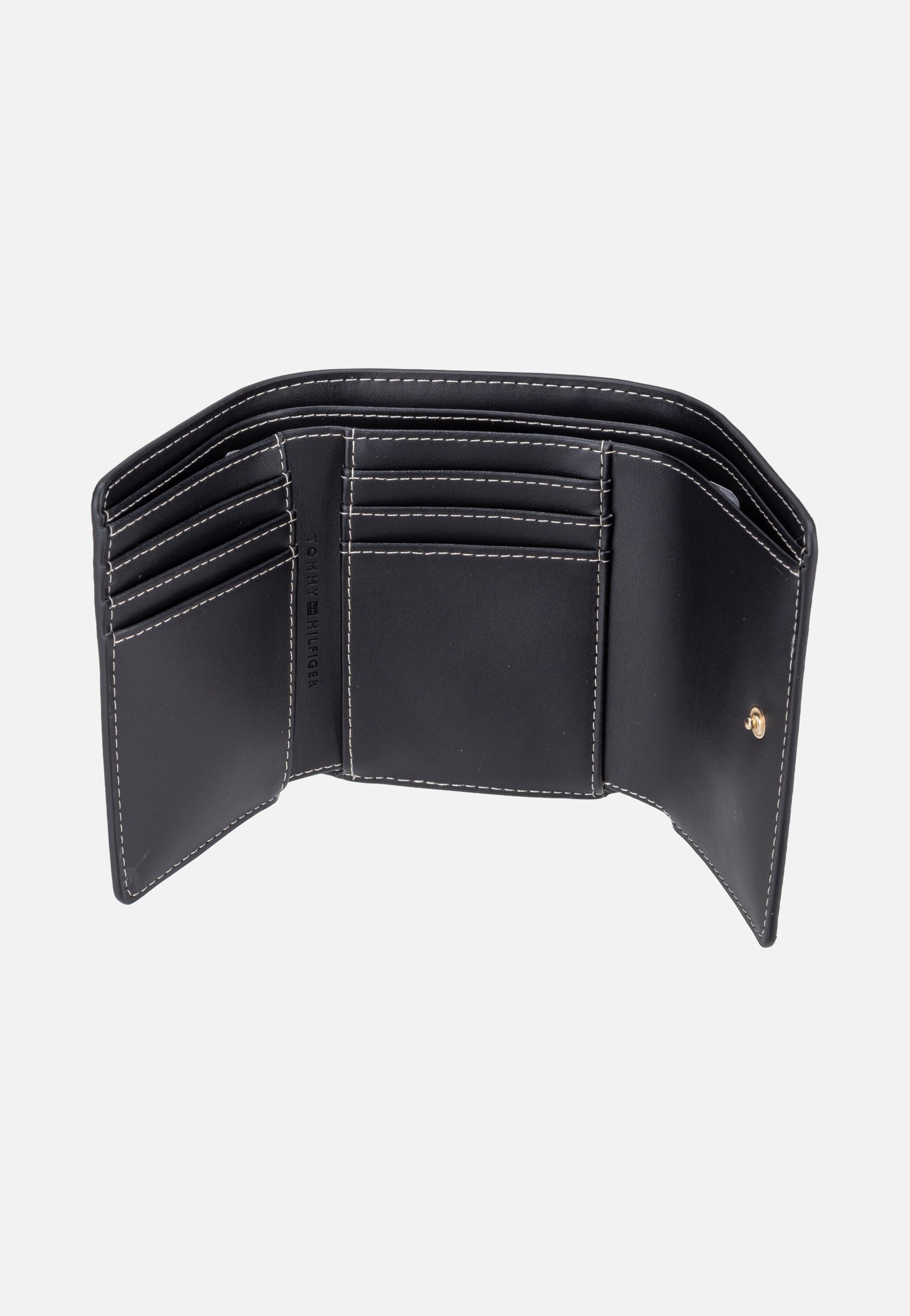 Tommy Hilfiger TH Icon Trifold Mono Print Black Mix Wallet