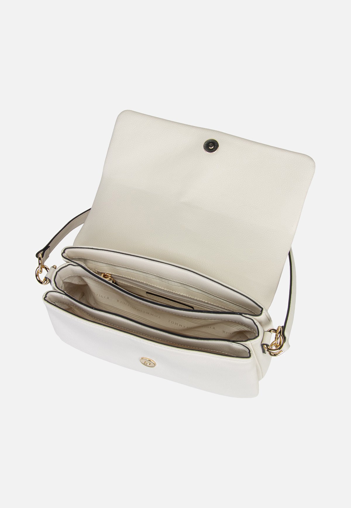 Tommy Hilfiger TH Libre Conv Flap Crossover Soft Cream Schoudertas