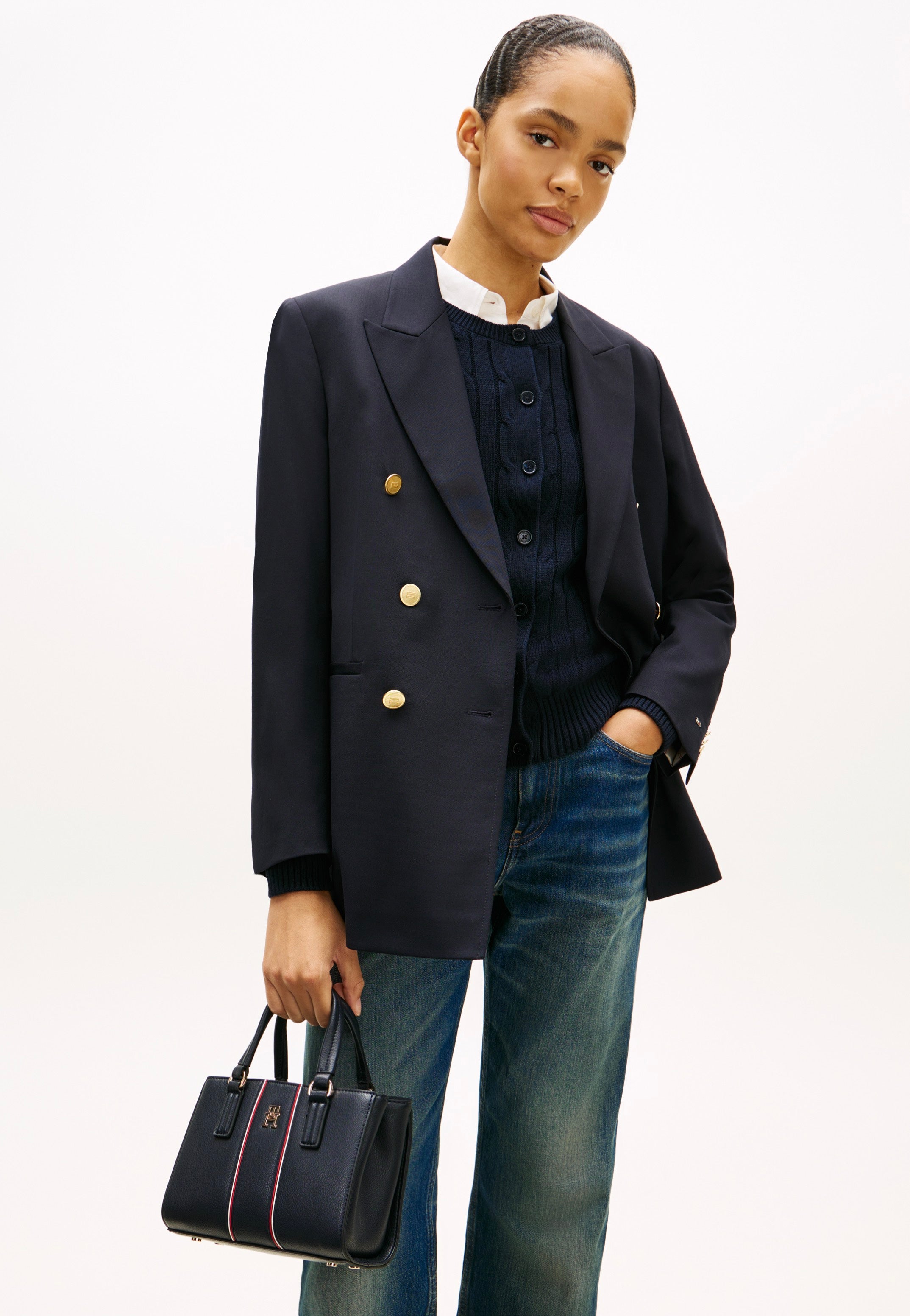 Tommy Hilfiger TH Daily Mini Tote Corp Space Blue Tote Bag