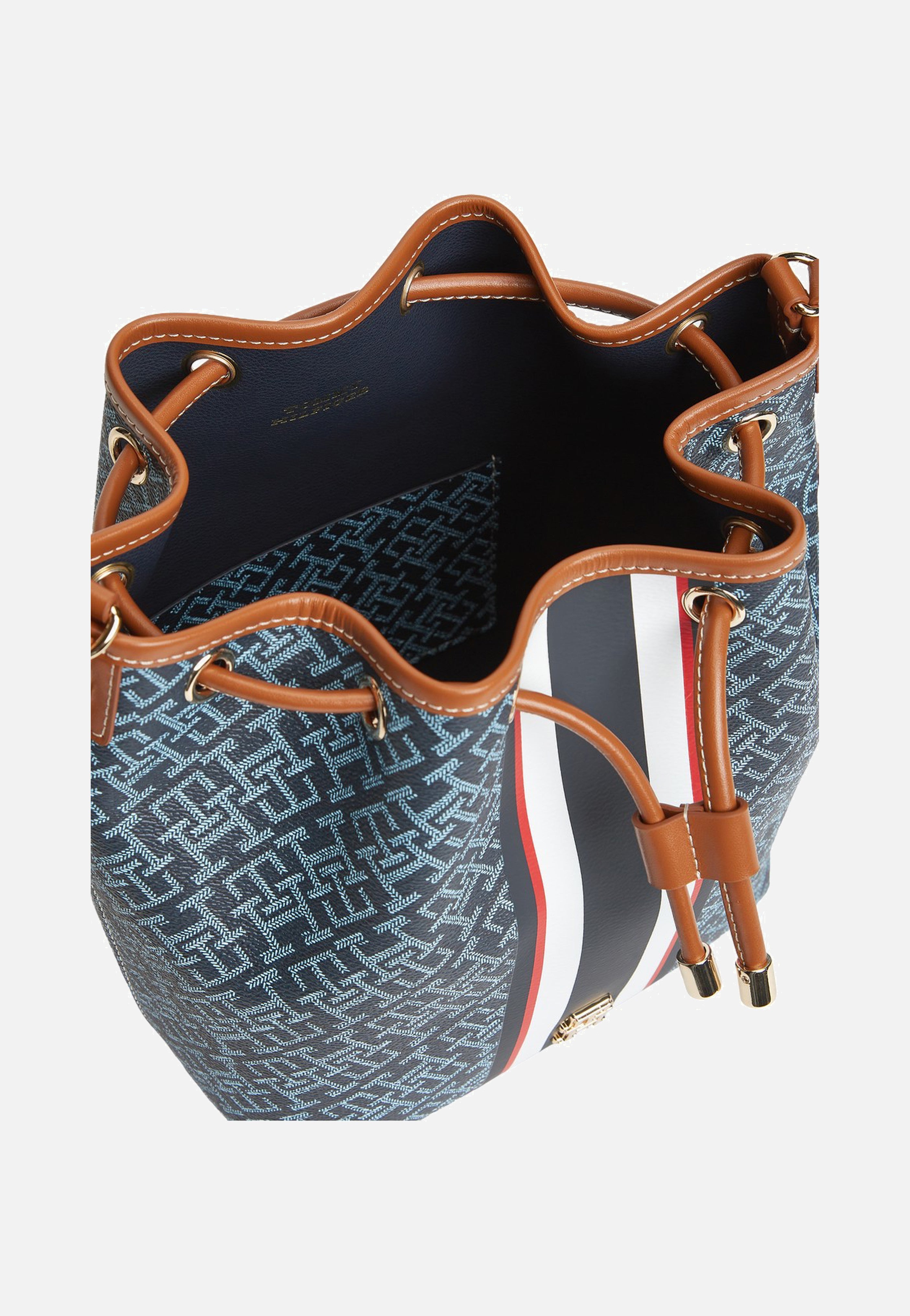 Tommy Hilfiger - TH Monoplay Bucket Stripe Le Blue Mix - Bucket Bag | Women-Image