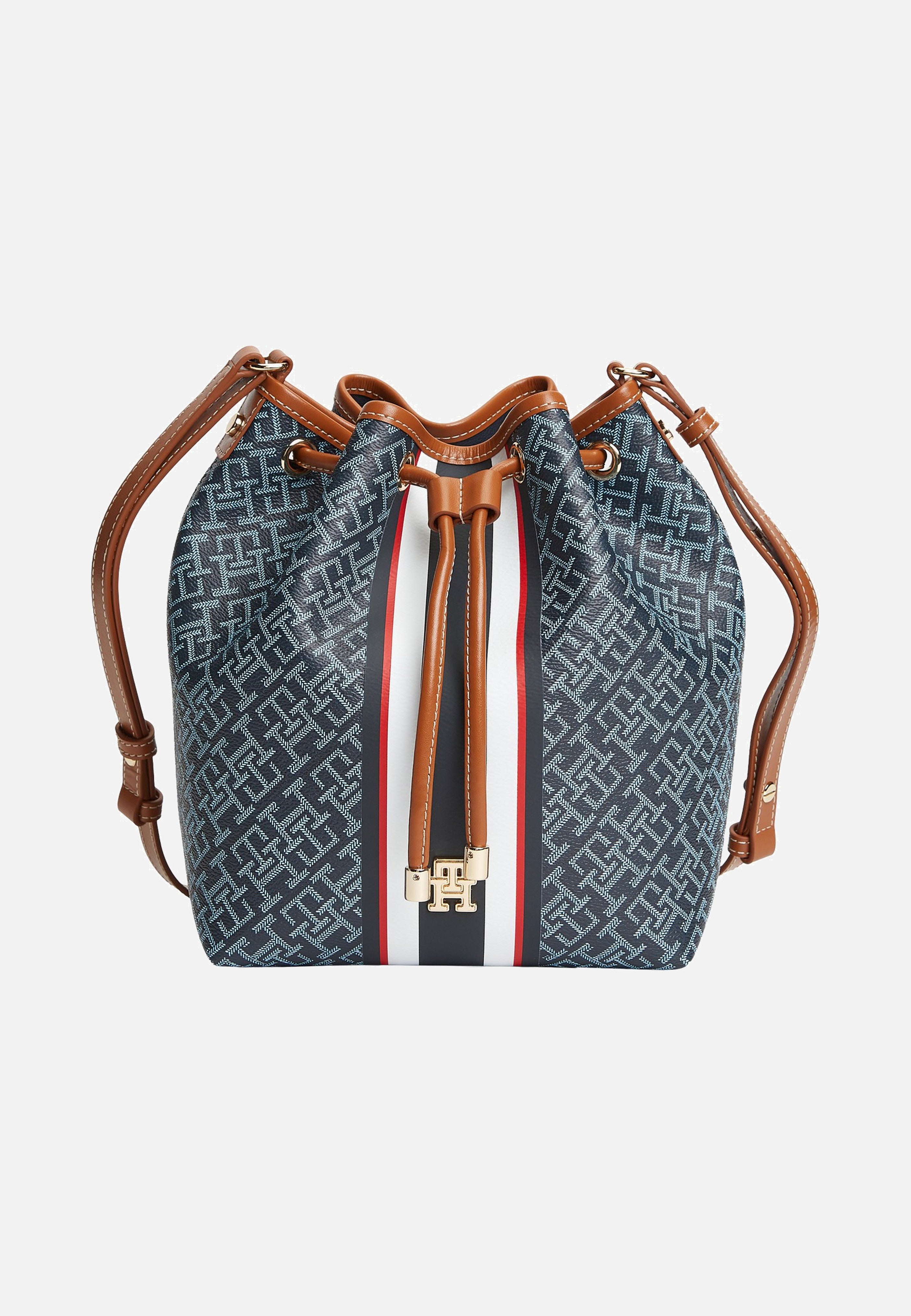 Tommy Hilfiger - TH Monoplay Bucket Stripe Le Blue Mix - Bucket Bag | Women-Image