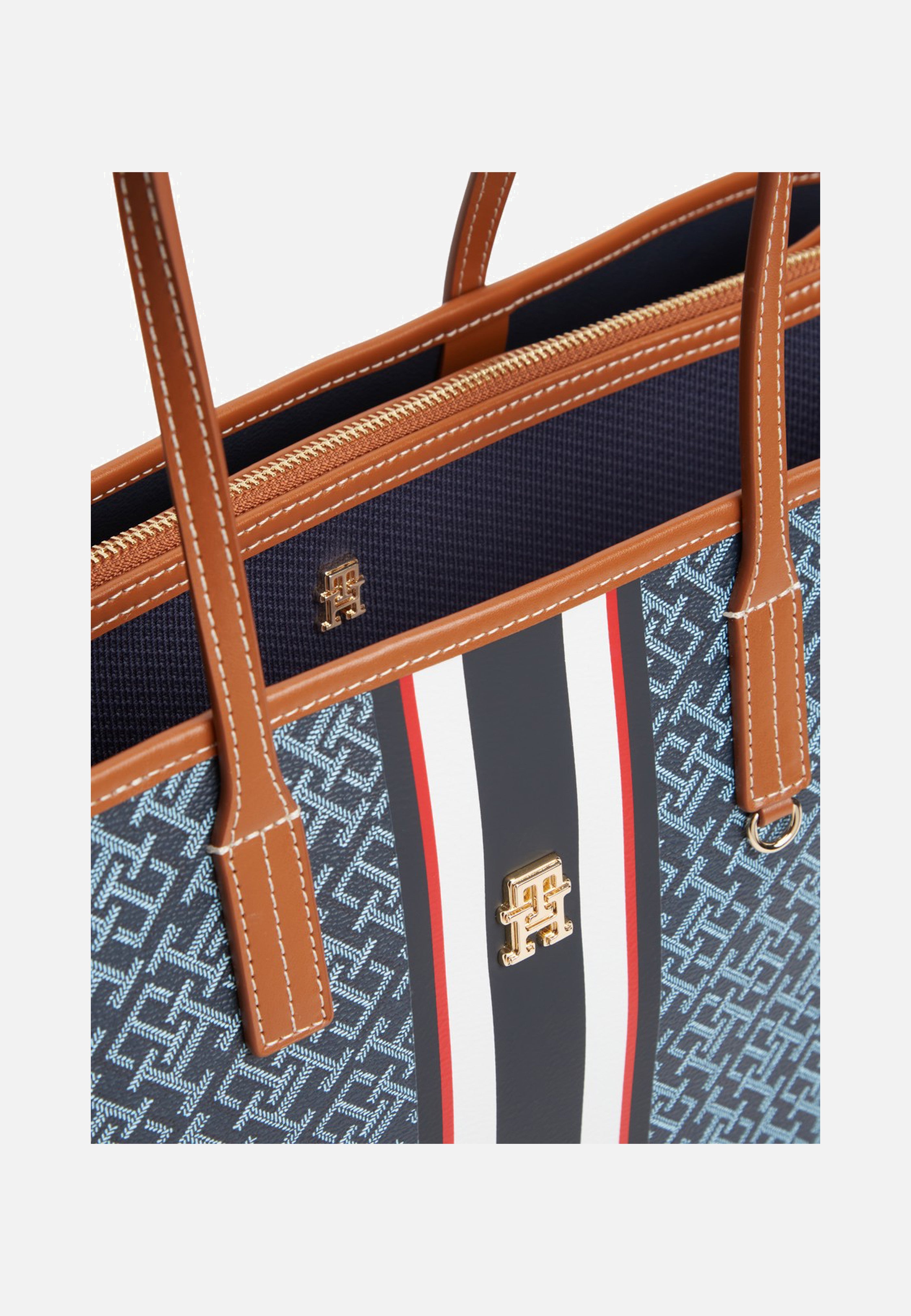 Tommy Hilfiger - TH Monoplay Tote Stripe Le Blue Mix - Shopper | Women-Image