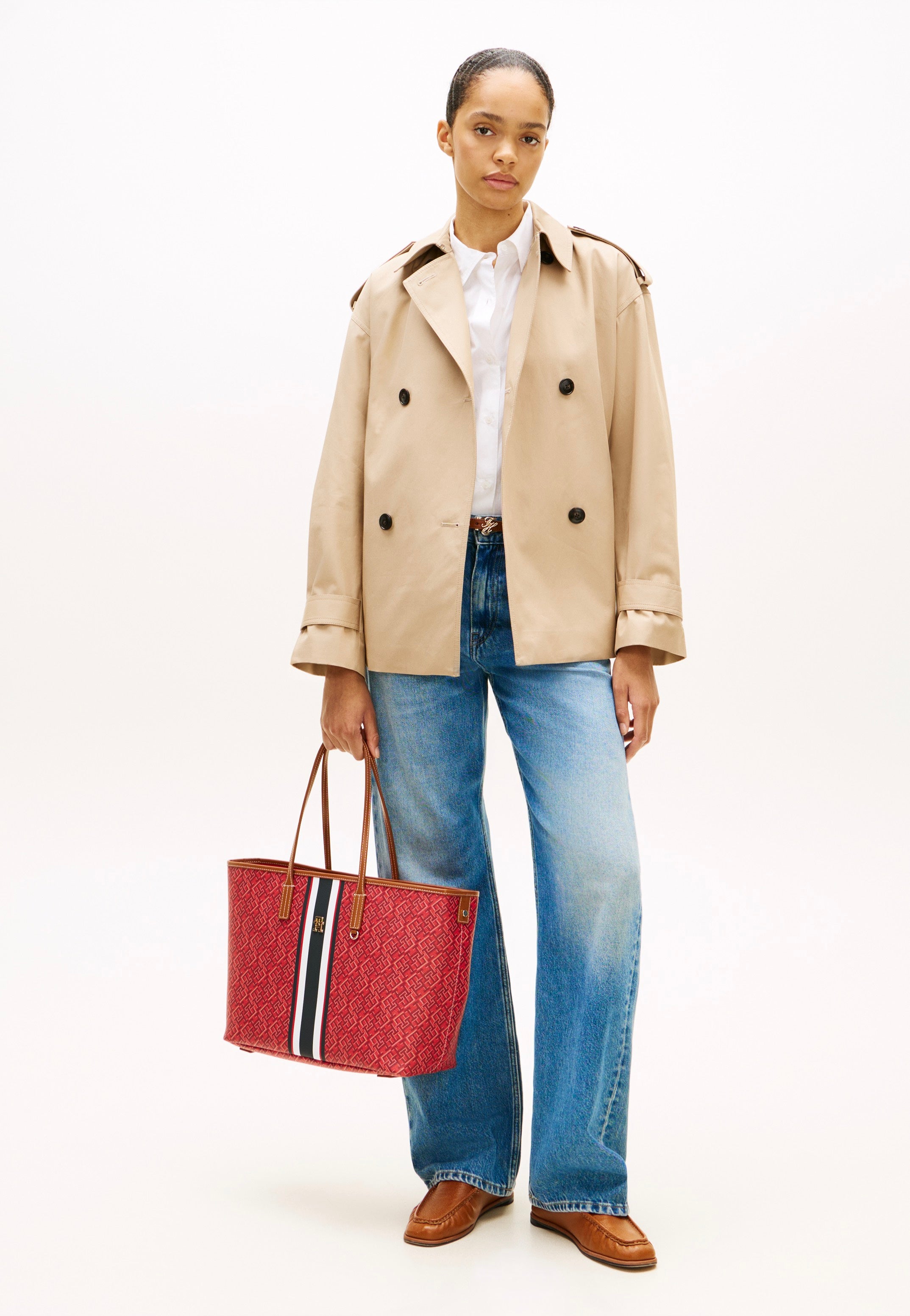 Tommy Hilfiger - TH Monoplay Tote Stripe Le Red Mix - Tote Bag | Women-Image