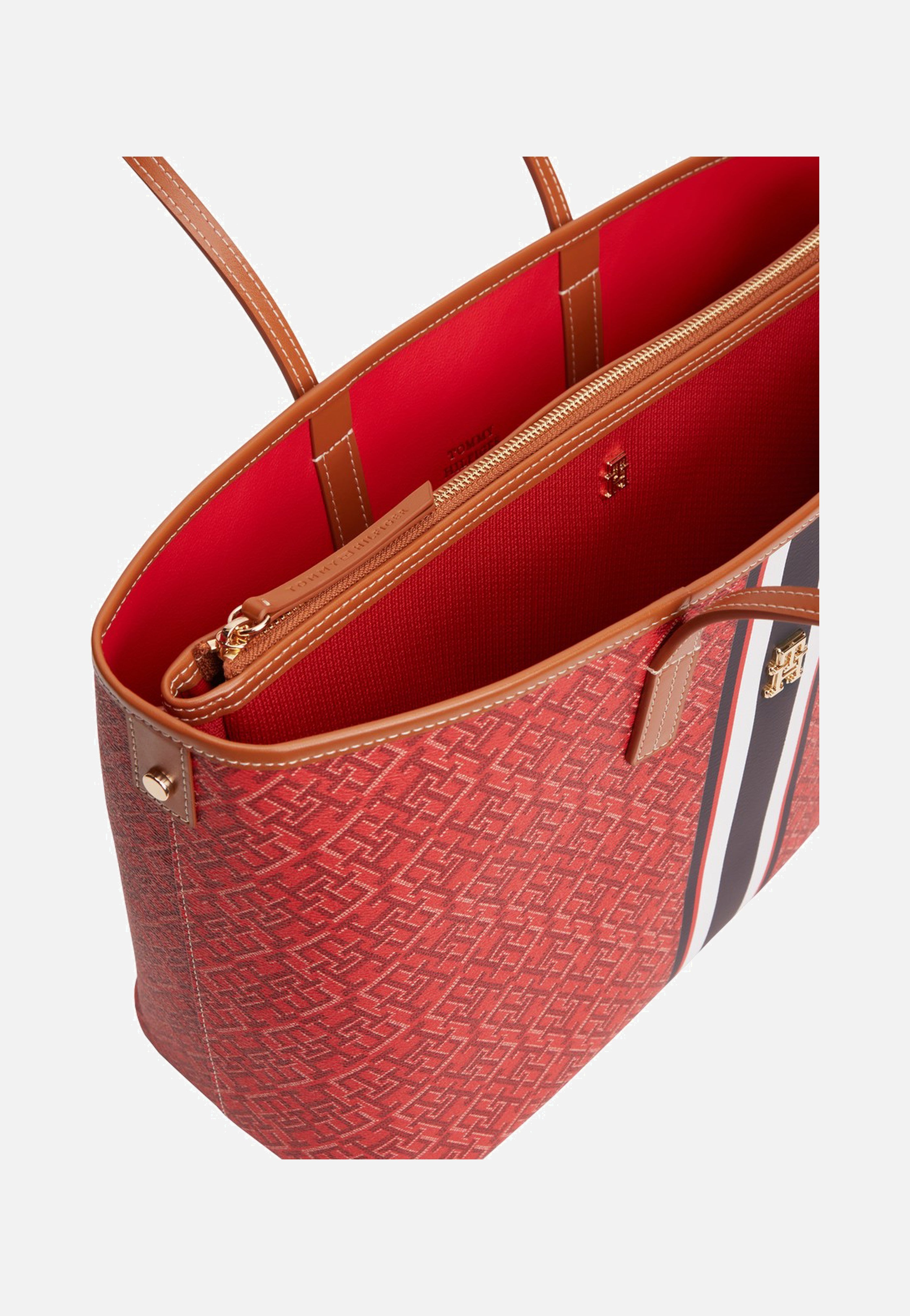 Tommy Hilfiger - TH Monoplay Tote Stripe Le Red Mix - Shopper | Women-Image