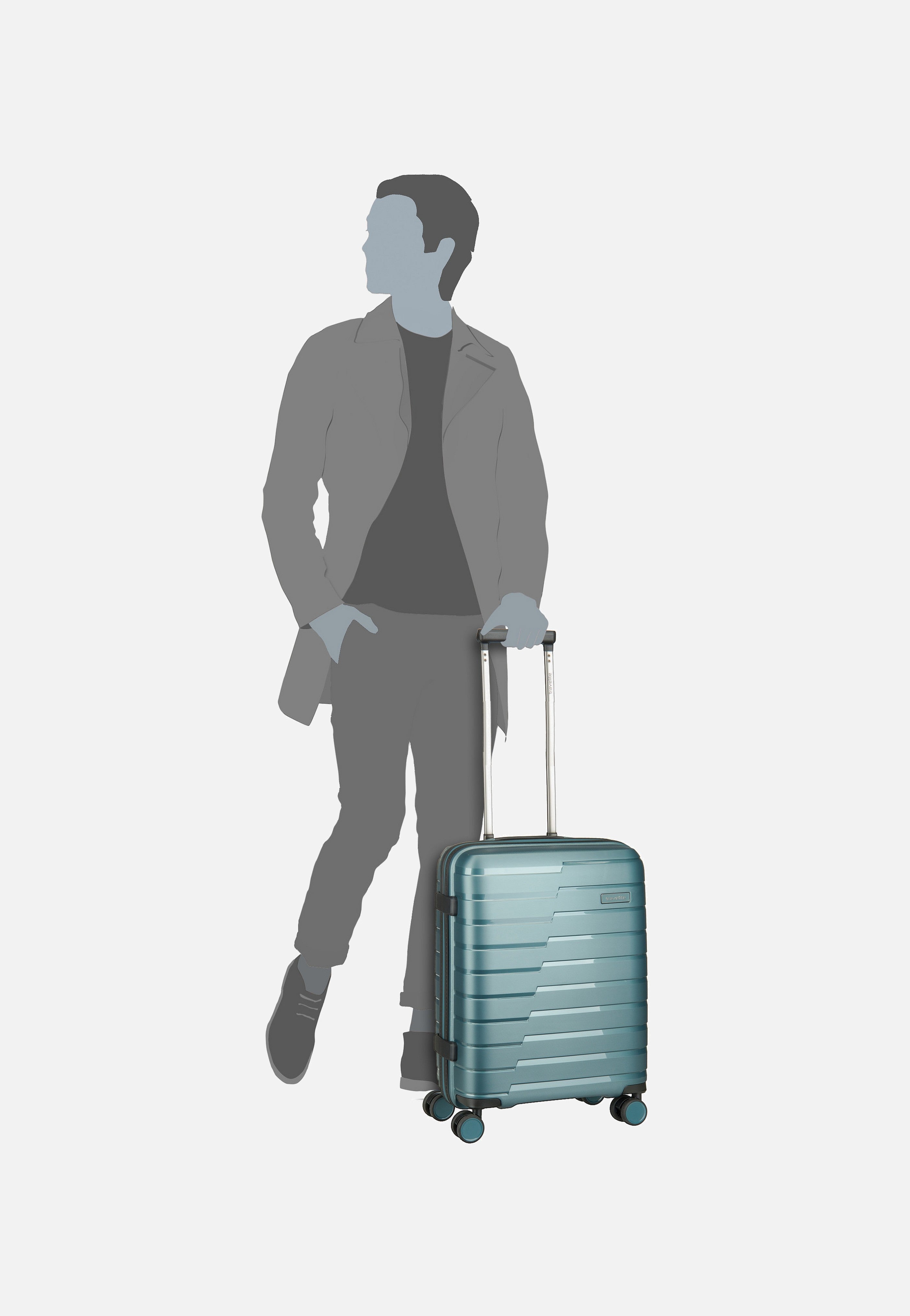travelite - Air Base 4-Rad Trolley S Eisblau - Suitcase | Neutral-Image