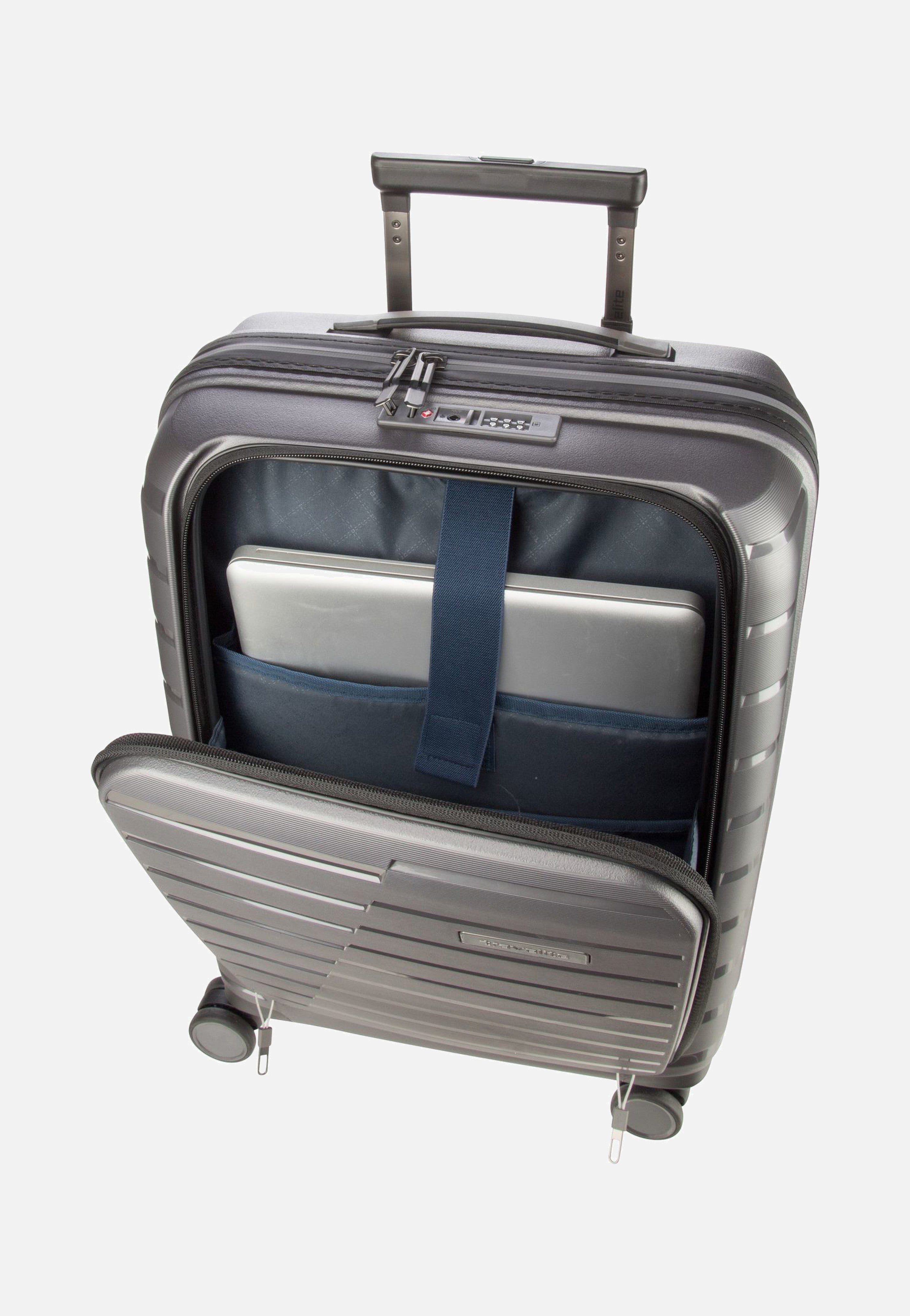 travelite - Air Base 4-Rad Trolley S Vortasche Anthrazit - Suitcase | Neutral-Image
