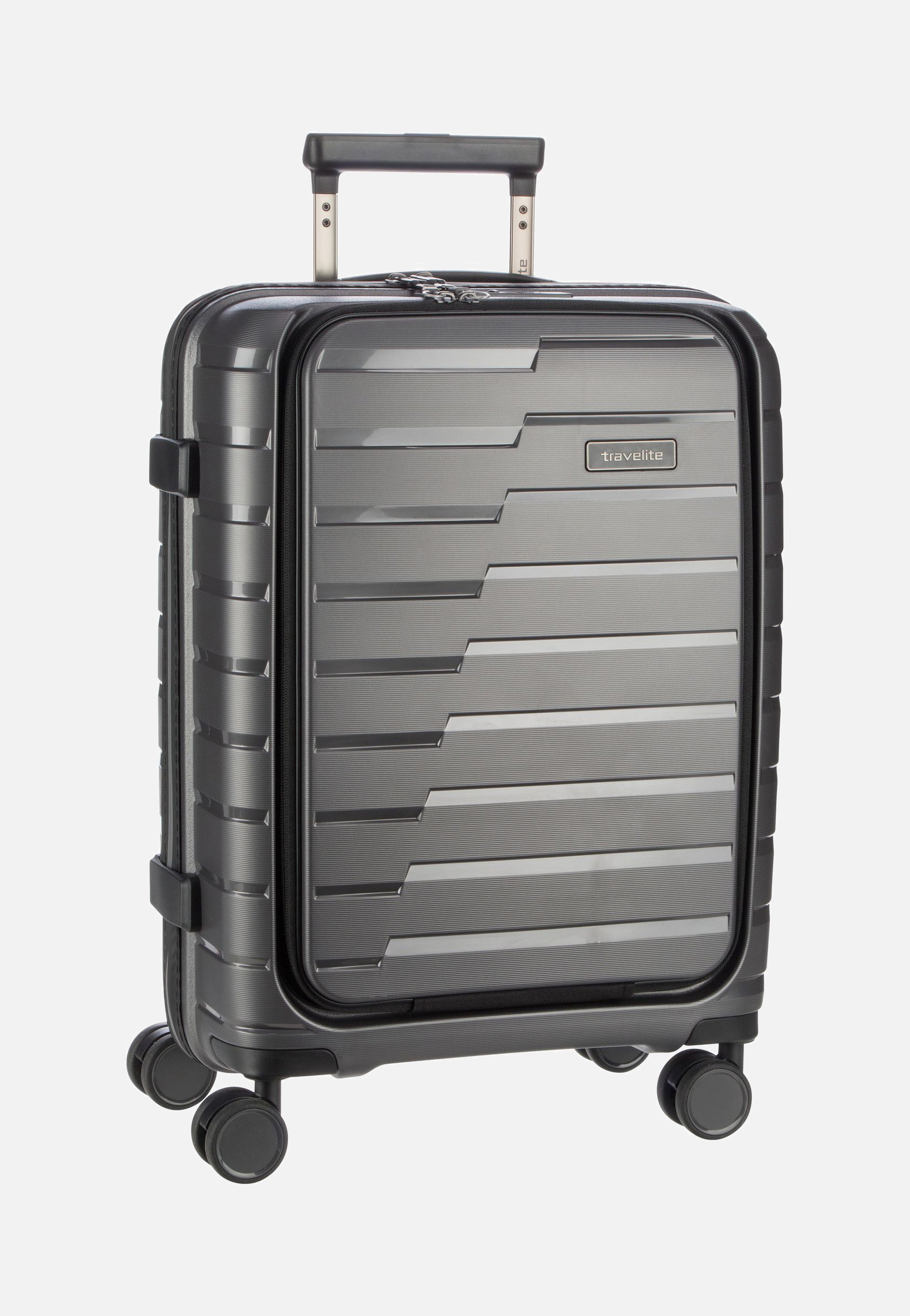travelite - Air Base 4-Rad Trolley S Vortasche Anthrazit - Suitcase | Neutral-Image