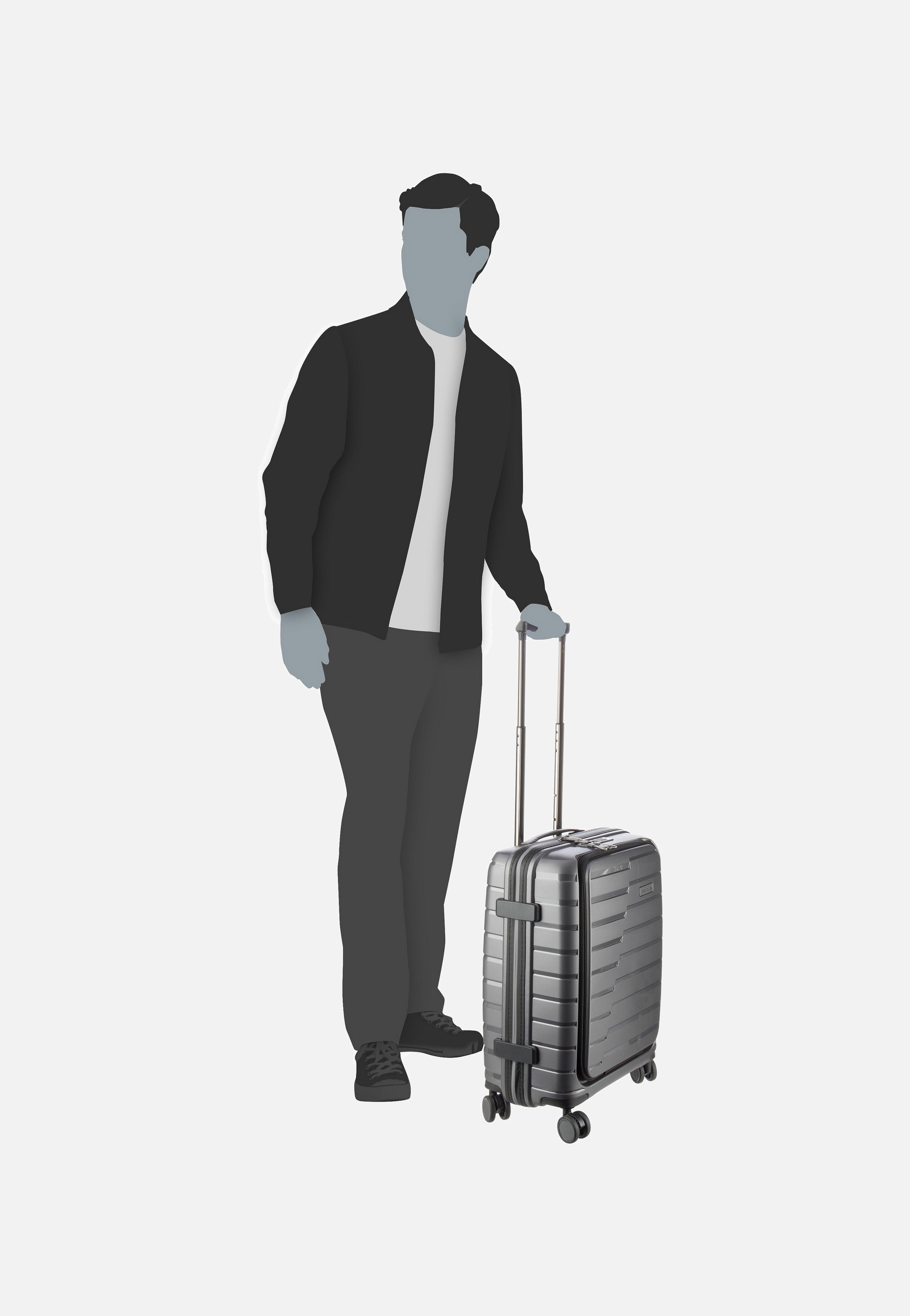 travelite - Air Base 4-Rad Trolley S Vortasche Anthrazit - Suitcase | Neutral-Image