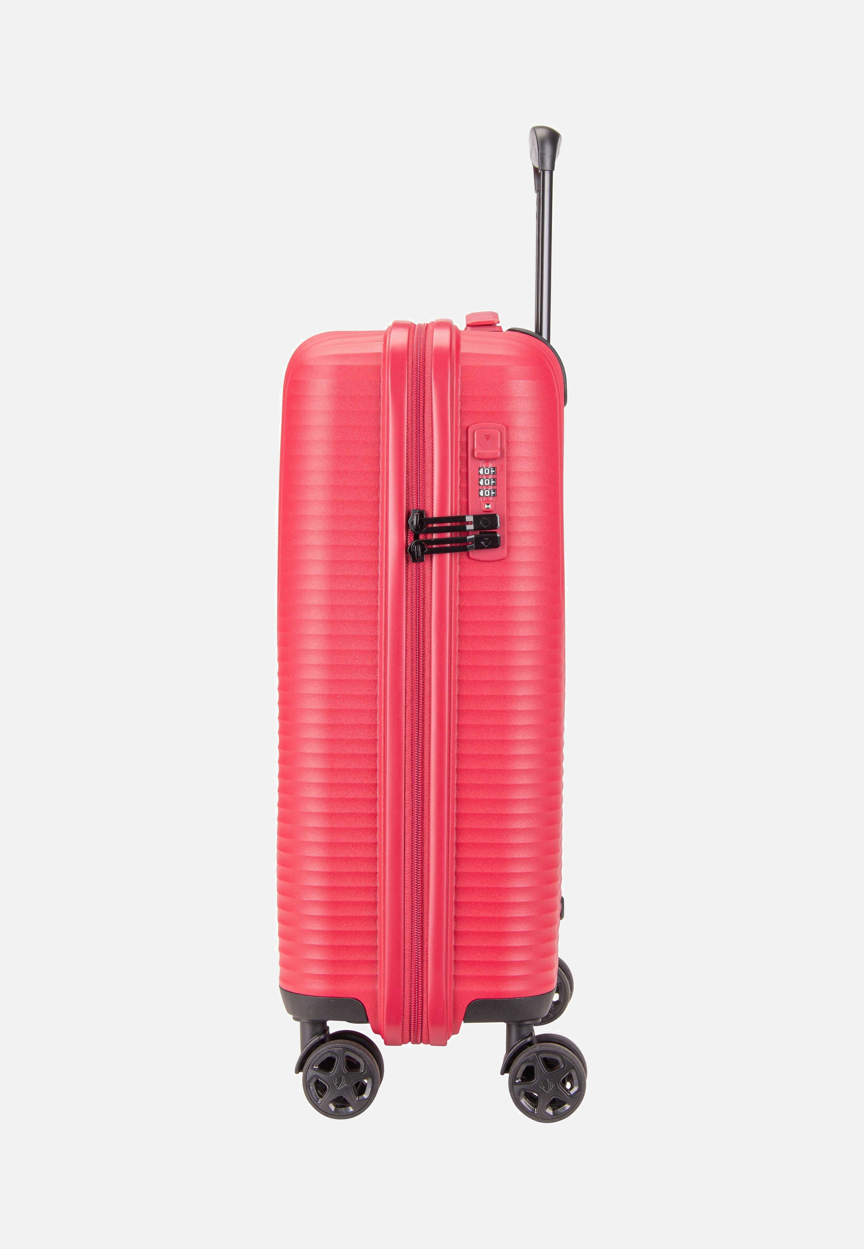 travelite Air Stripe Trolley 4w S Red Suitcase