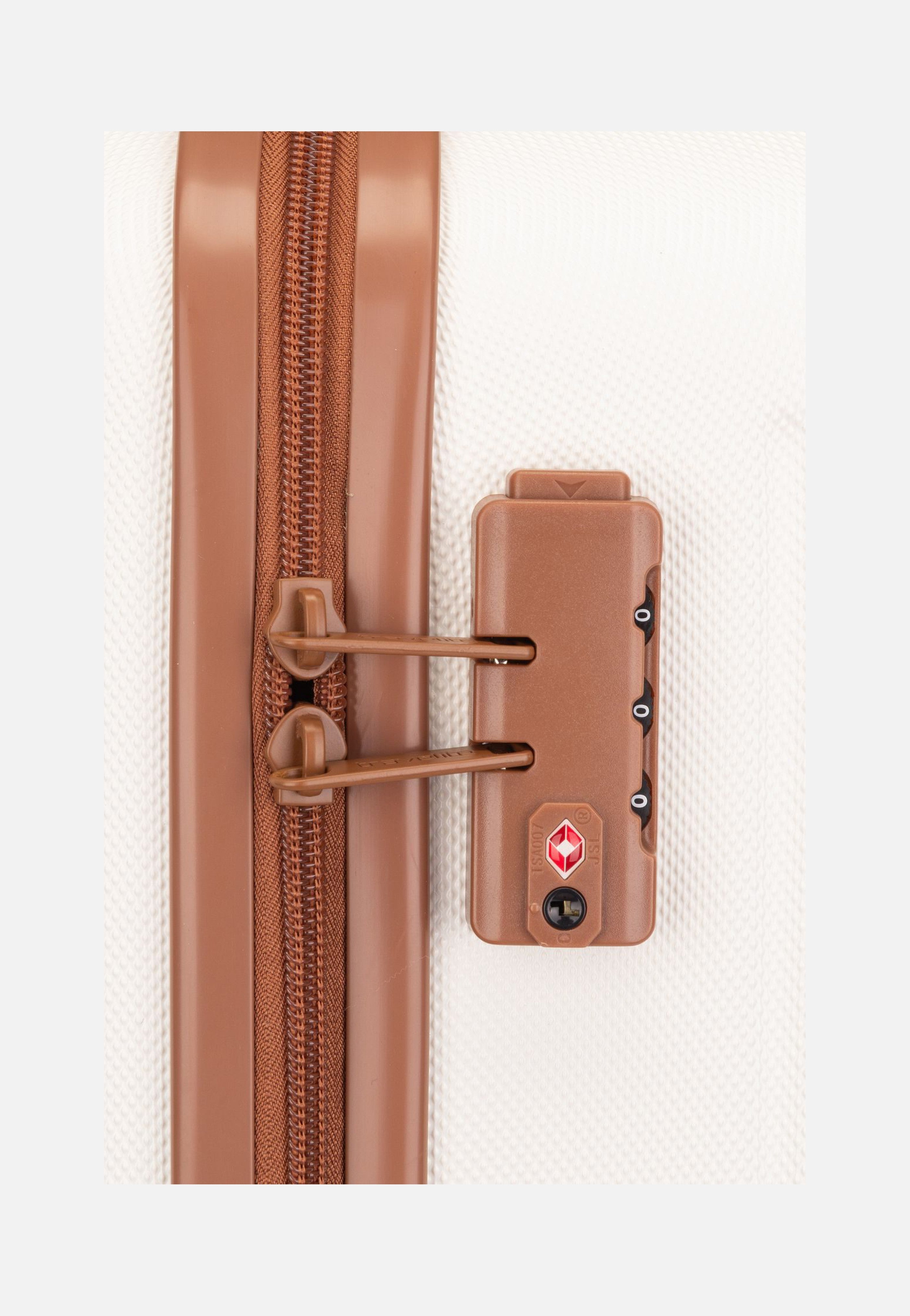 travelite - Bali 4w Trolley L Weiss/Cognac - Suitcase | Neutral-Image