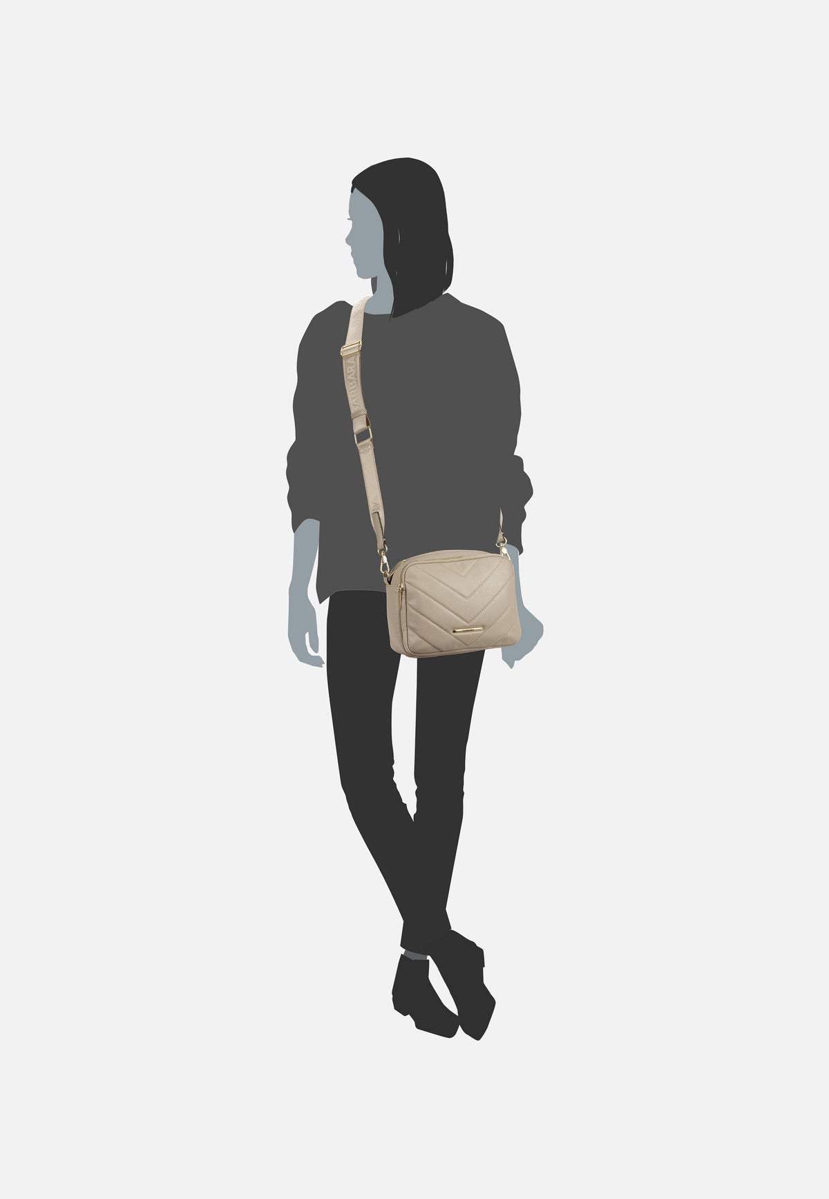 travelite Barbara Cozy CB Schwarz Crossbody Bag