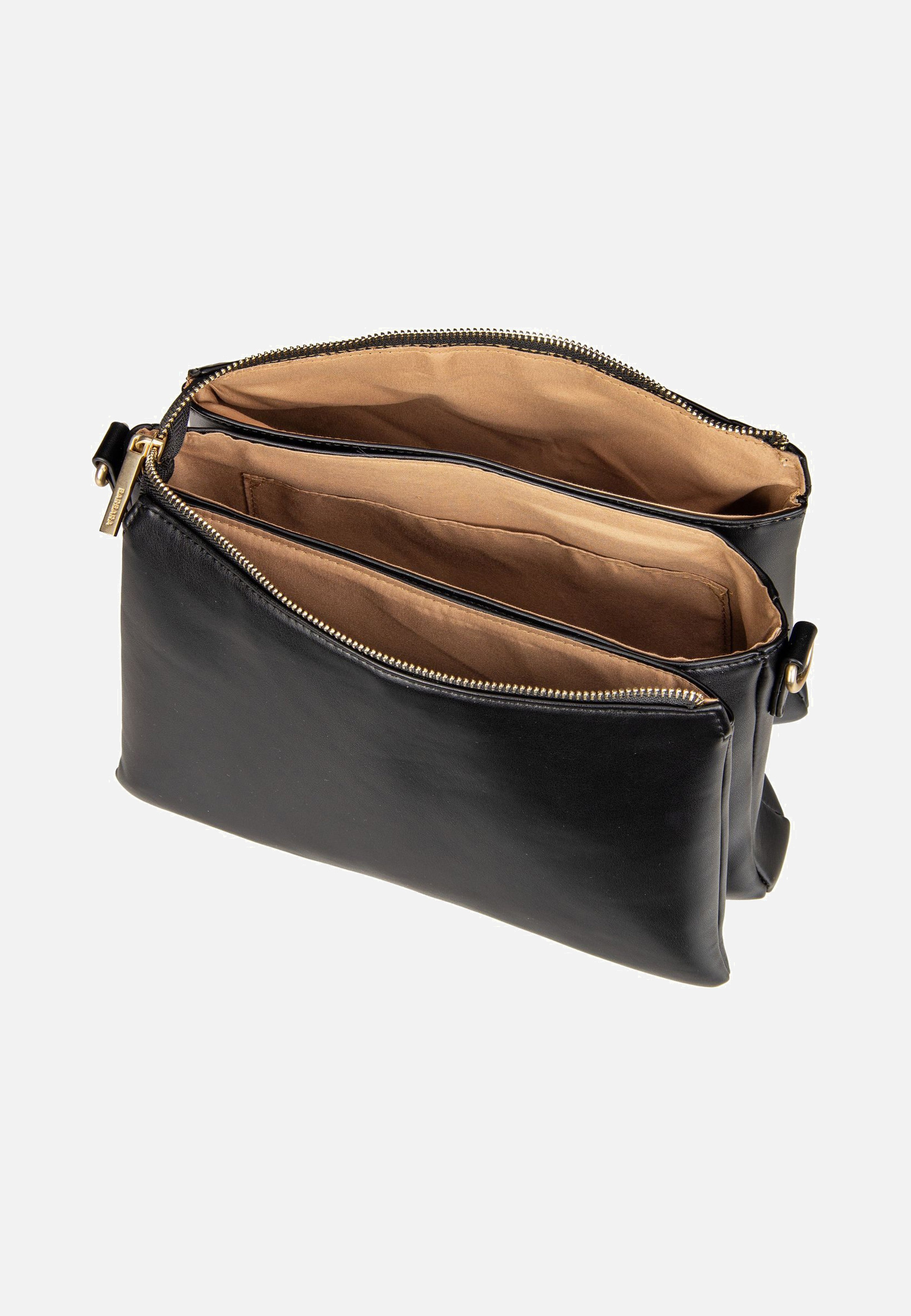 travelite Barbara Cozy CB Trio Schwarz Crossbody Bag  