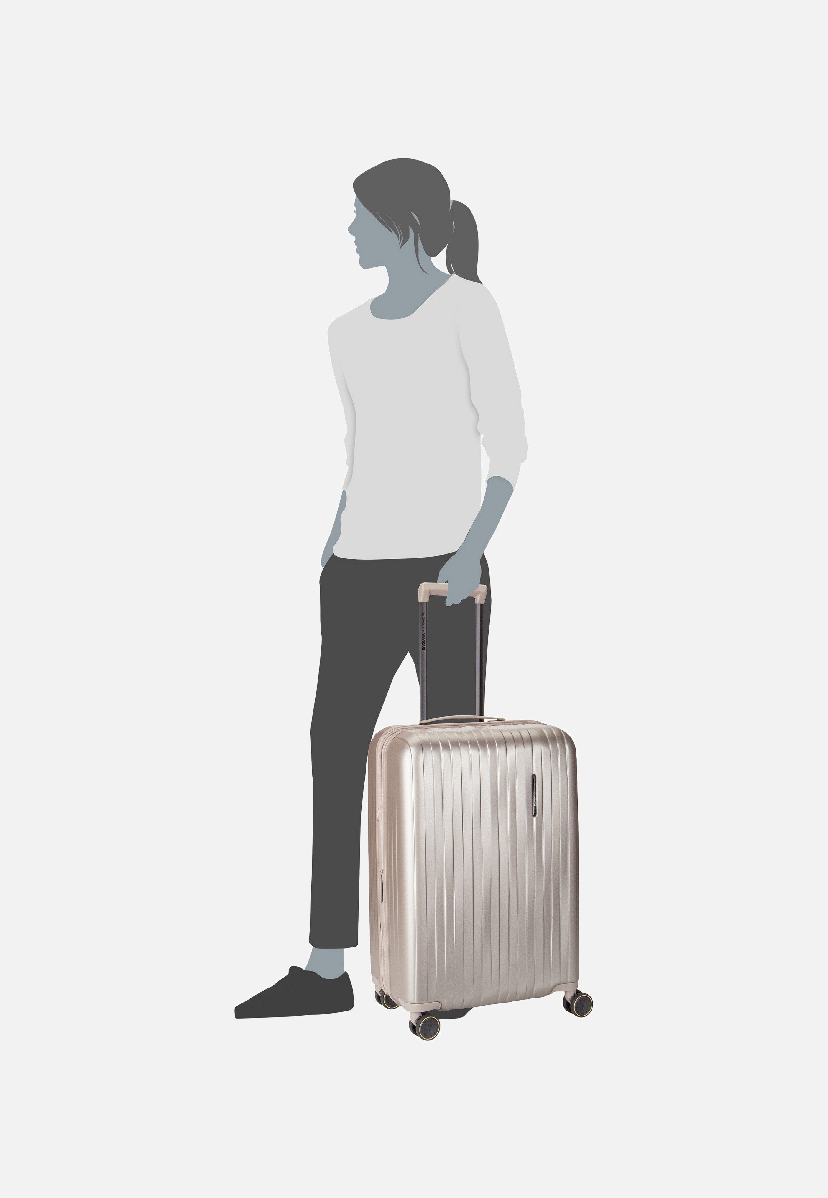 travelite - Barbara Novelty 4W Trolley M Satin Nude - Suitcase | Neutral-Image