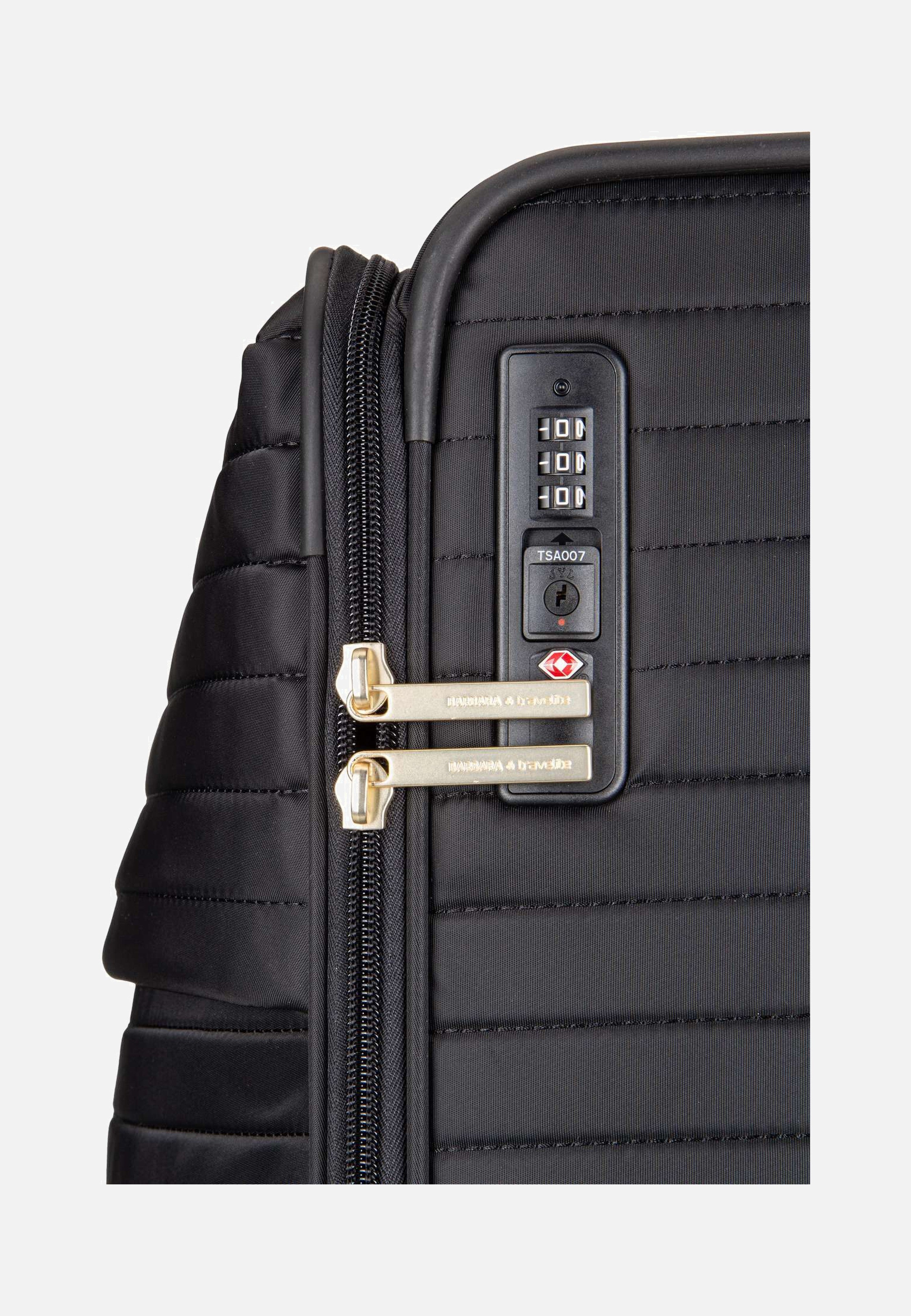 travelite Barbara Stepp 4W Trolley L Black Suitcase