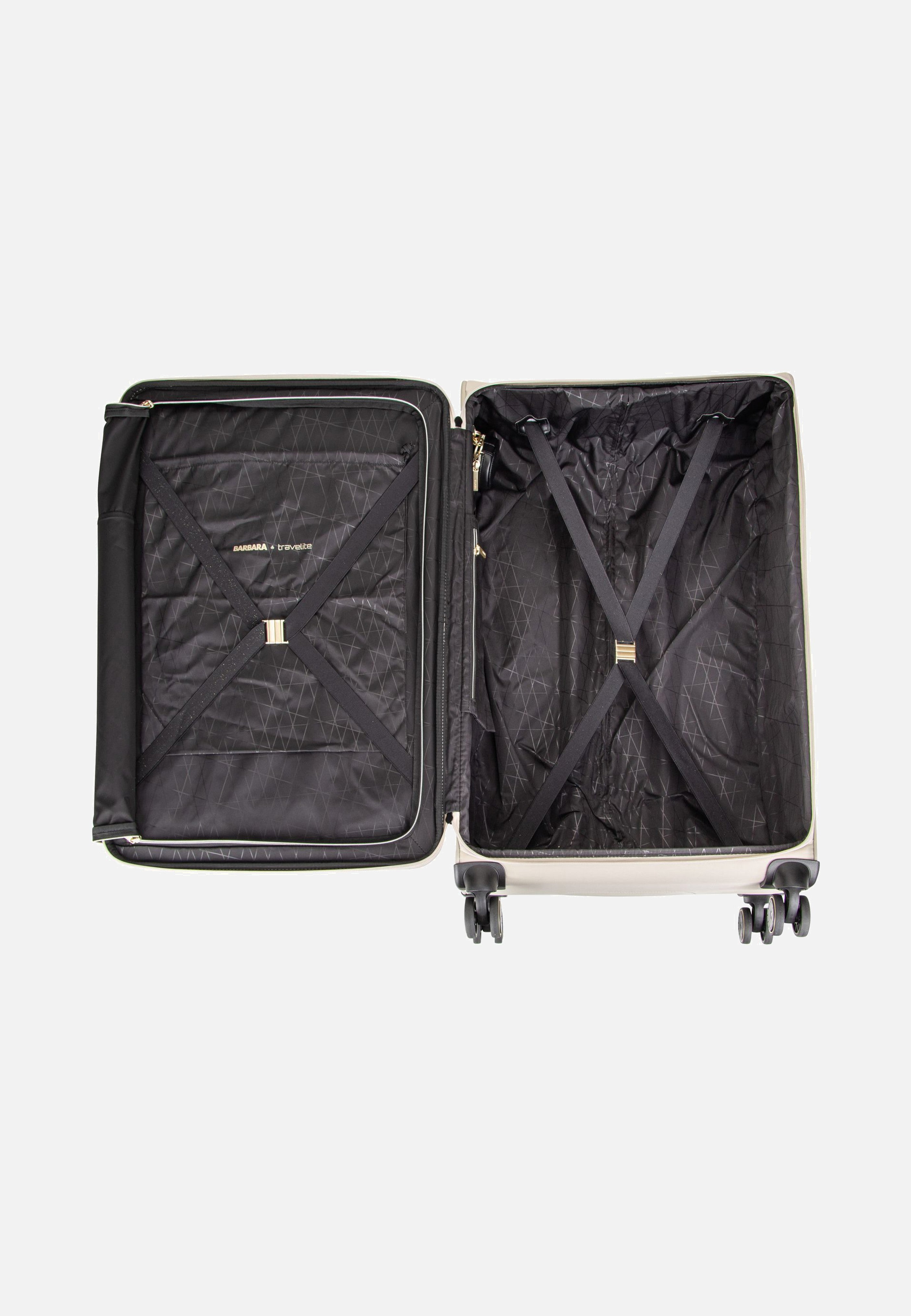 travelite - Barbara Stepp 4W Trolley L Satin Nude - Suitcase | Neutral-Image