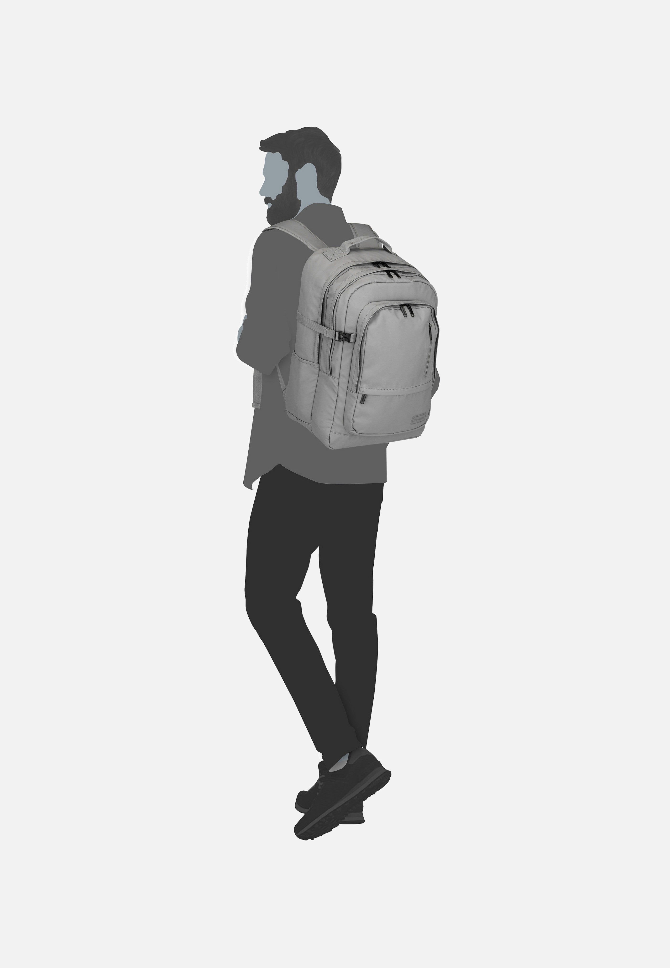 travelite - Basics Rollup Daypack Hellgrau - Backpack | Neutral-Image