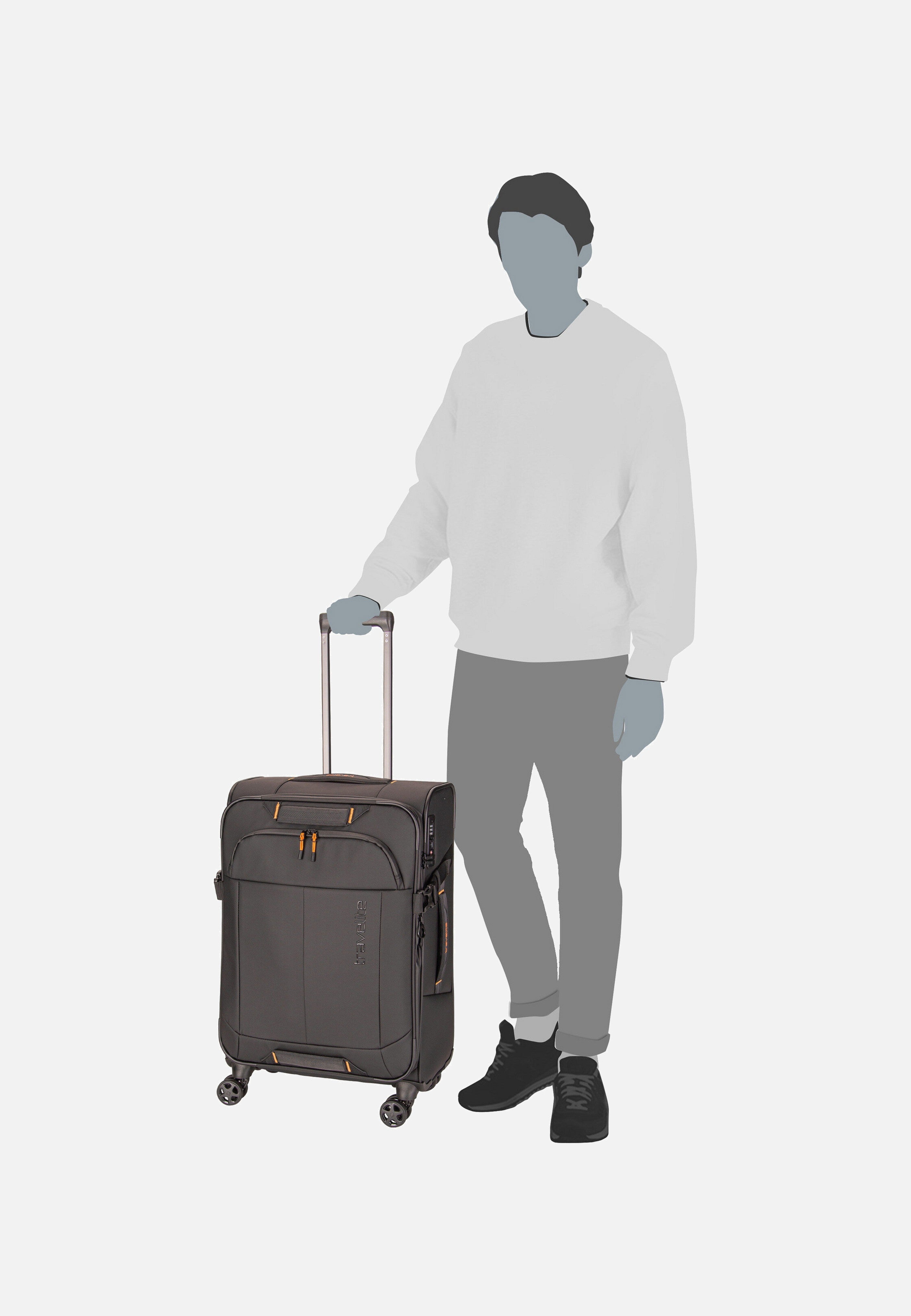 travelite - Briize 4W Trolley M Exp Black - Suitcase | Neutral-Image