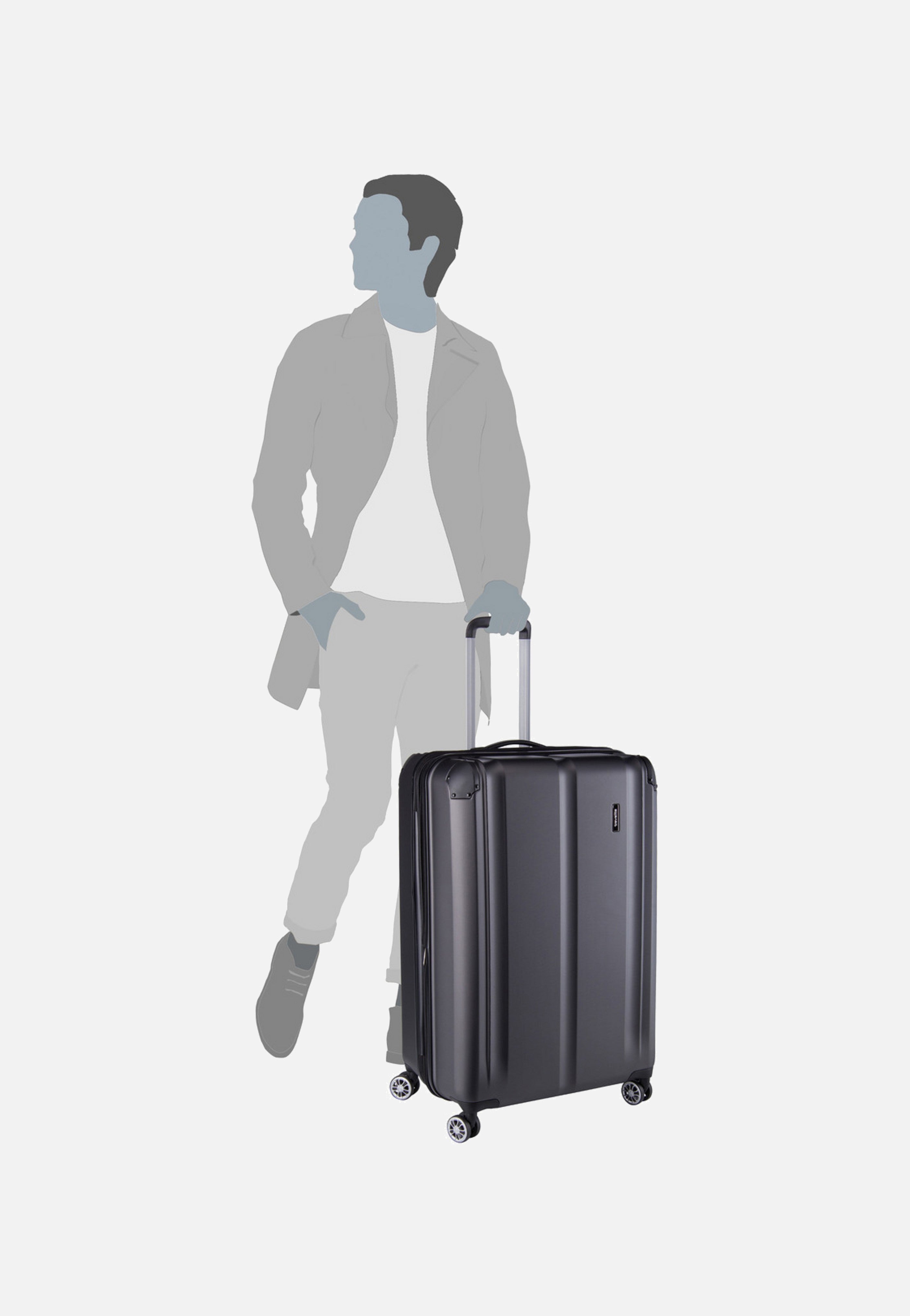 travelite - City 4-Rad Trolley L exp Anthrazit - Suitcase | Neutral-Image