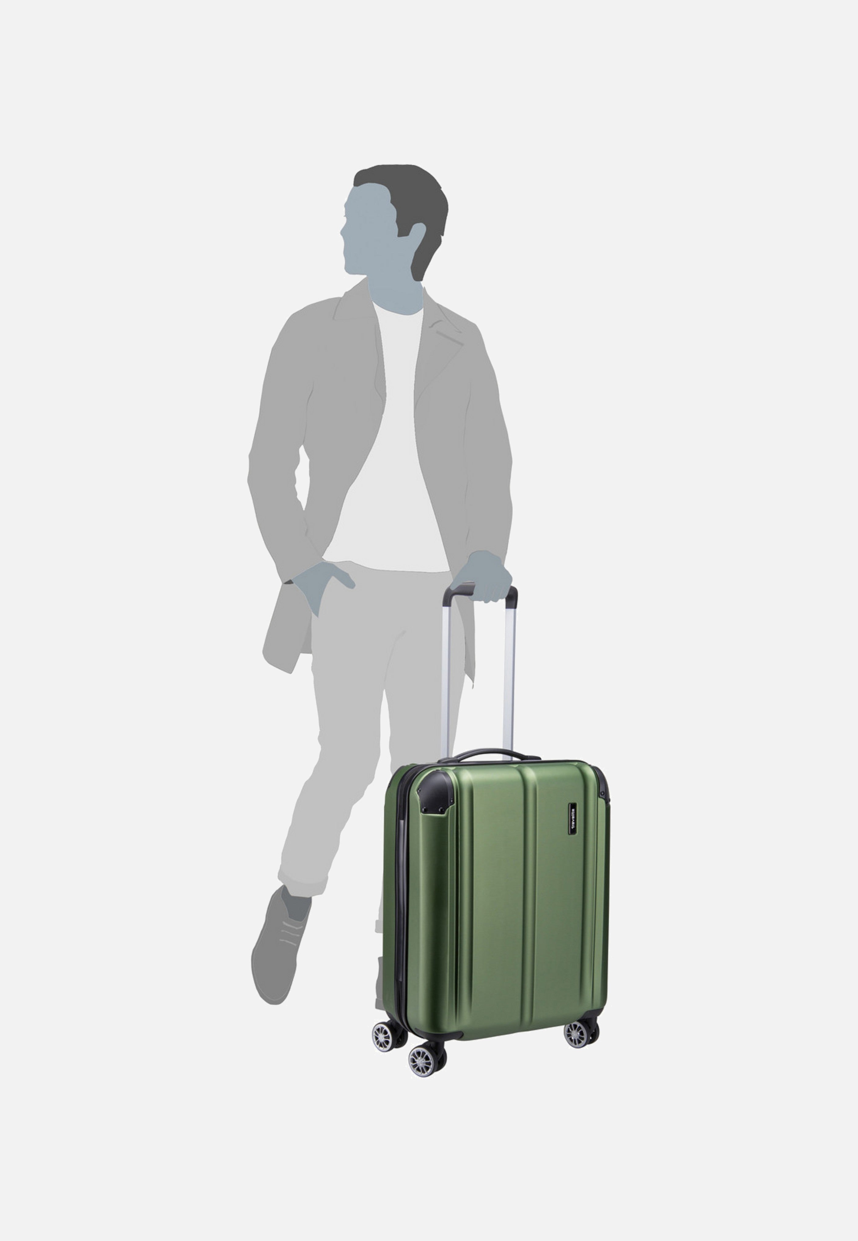 travelite - City 4-Rad Trolley S Grün - Suitcase | Neutral-Image