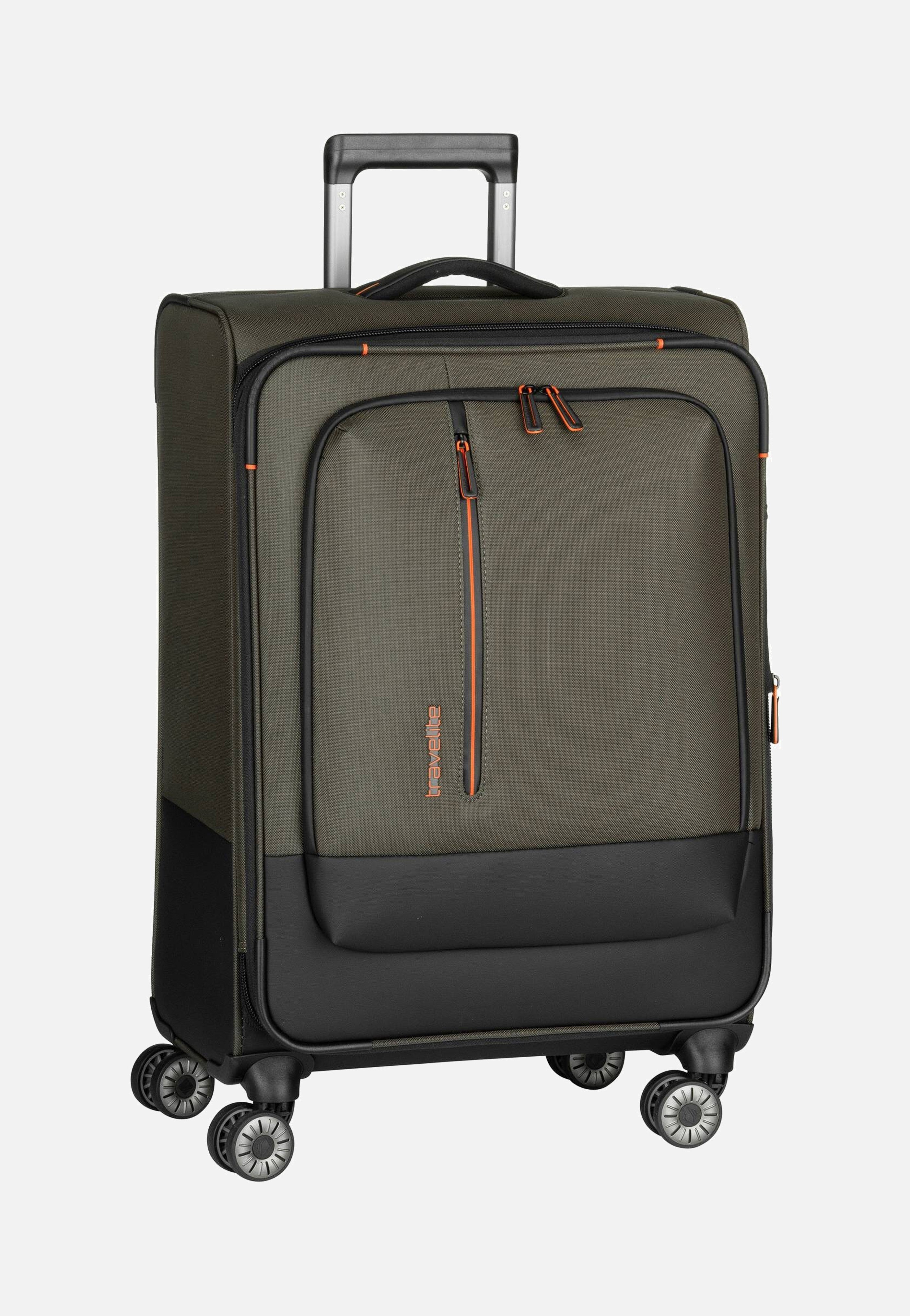 travelite Crosslite 4w Trolley M Oliv Suitcase