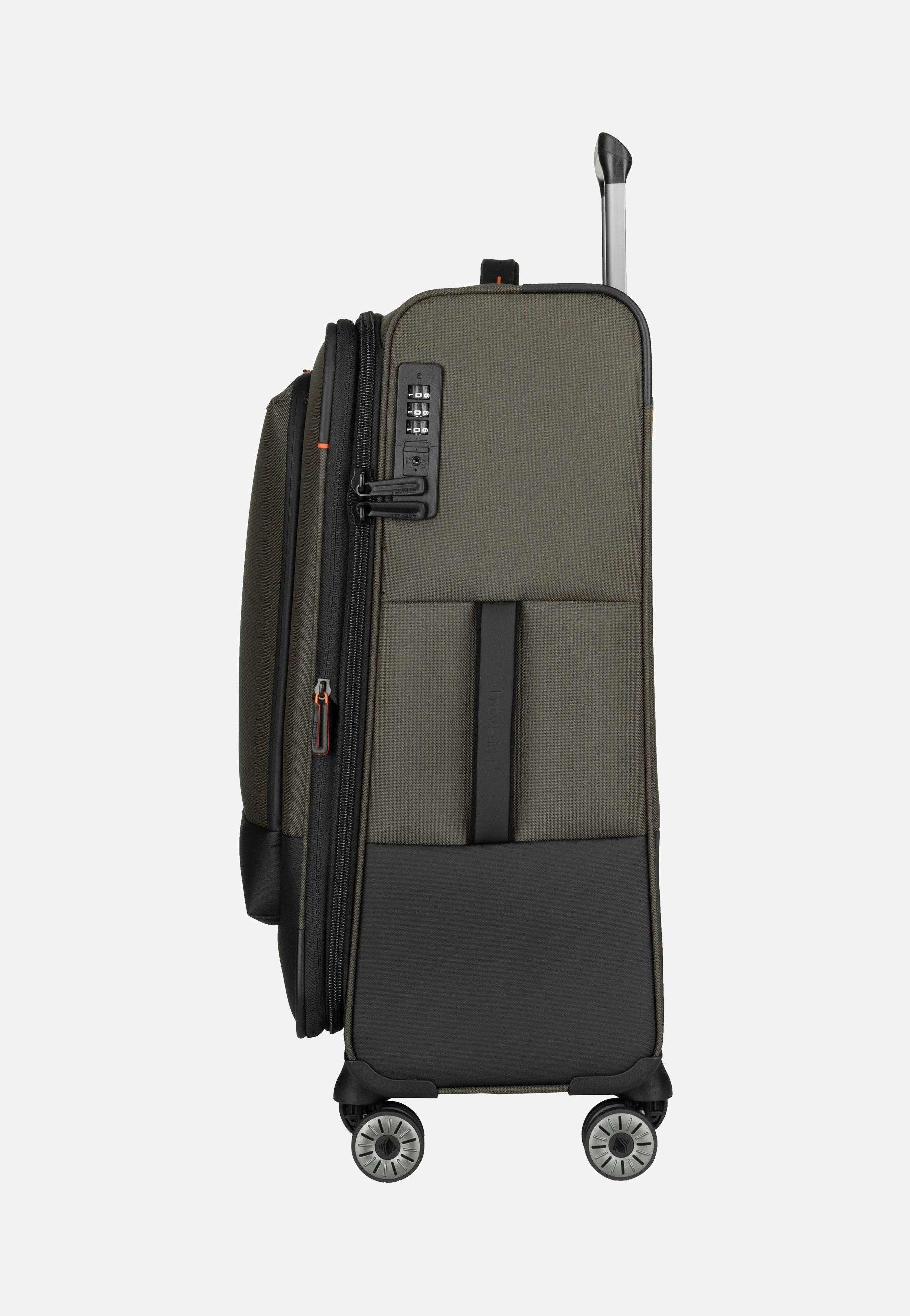 travelite Crosslite 4w Trolley M Oliv Suitcase